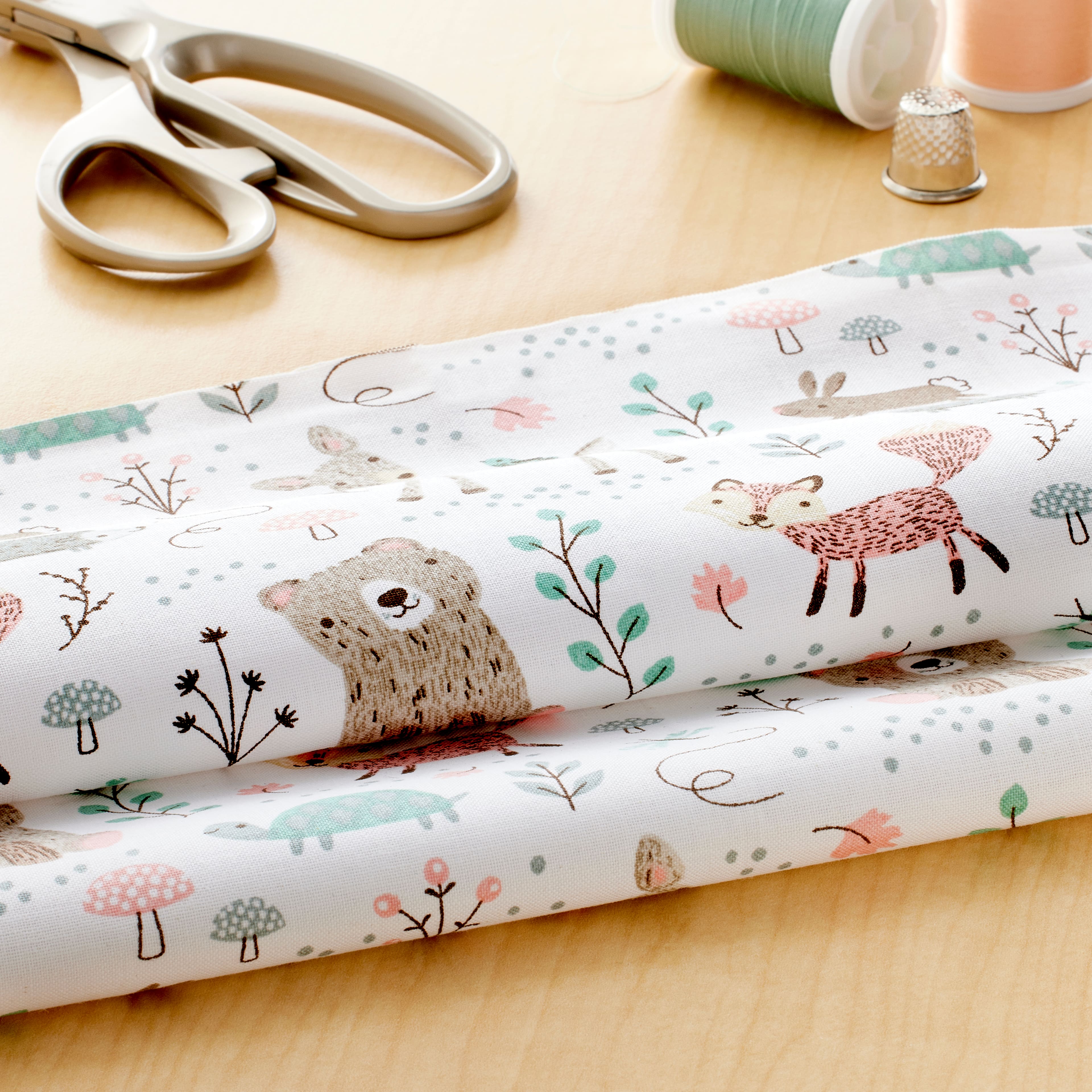 Forest Friends Cotton Fabric by Loops & Threads™