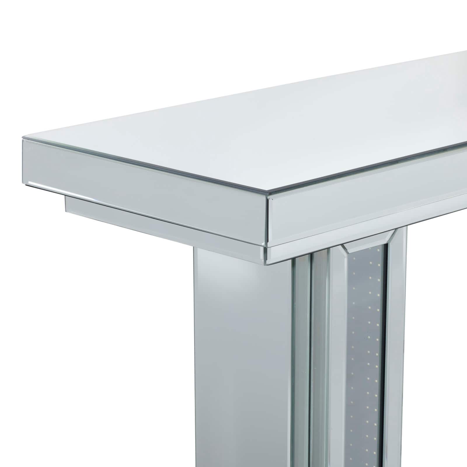 Silver Glam Wood Console Table, 32" x 48"