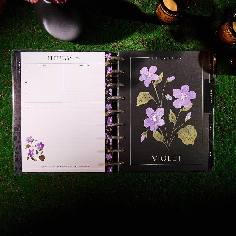 The Classic Happy Planner&#xAE; Dark Garden