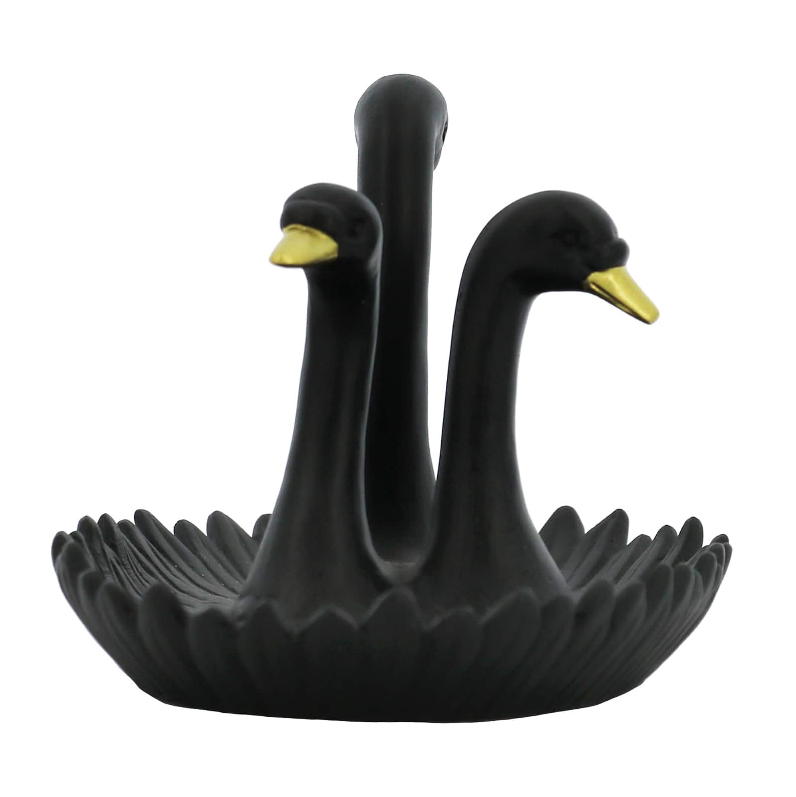 6&#x22; 3-Headed Black Swan Dish by Ashland&#xAE;