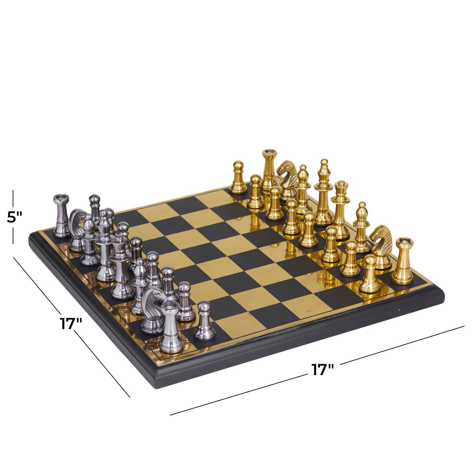 Gold Traditional Game Set, 17" x 17" x 5"
