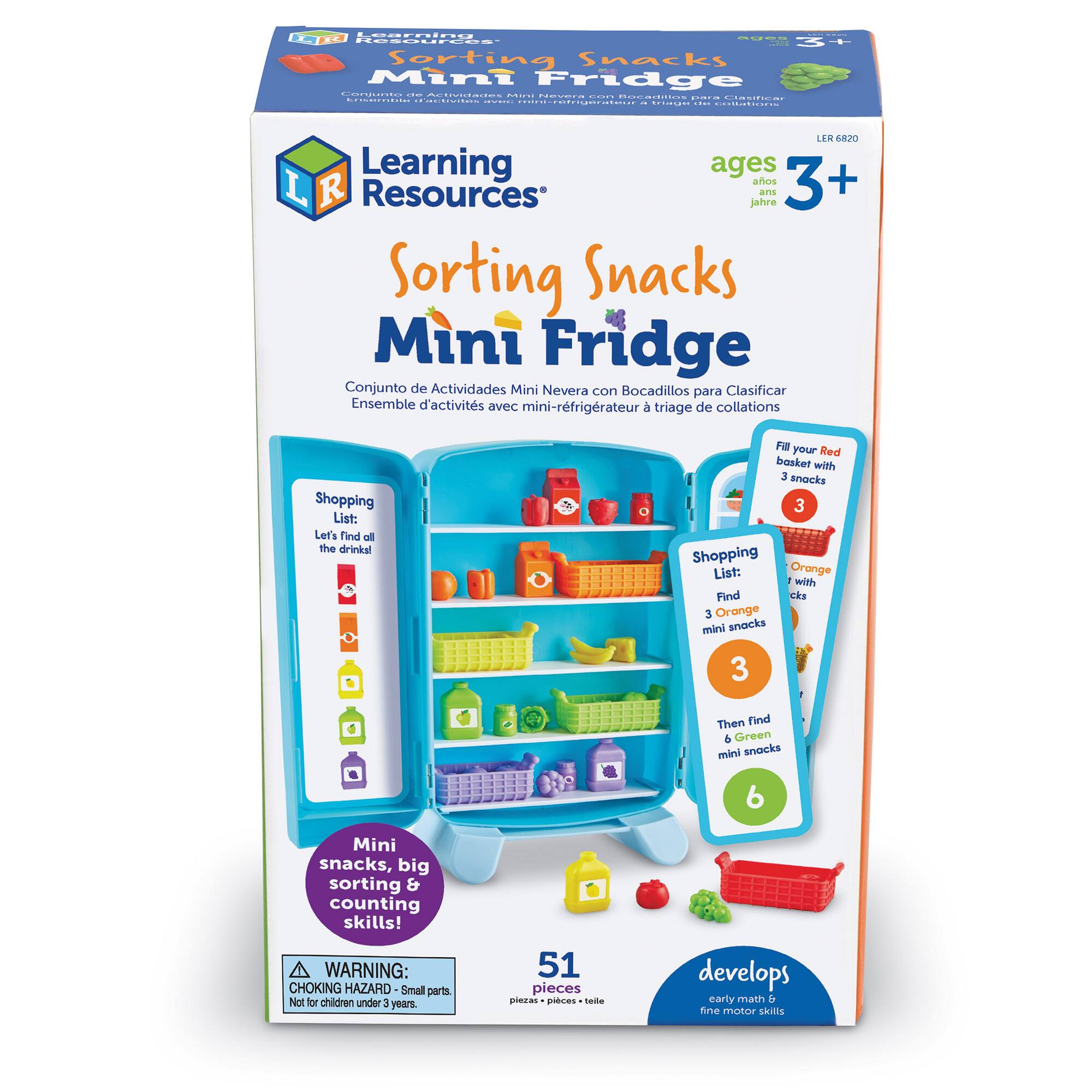 Learning Resources Sorting Snacks Mini Fridge