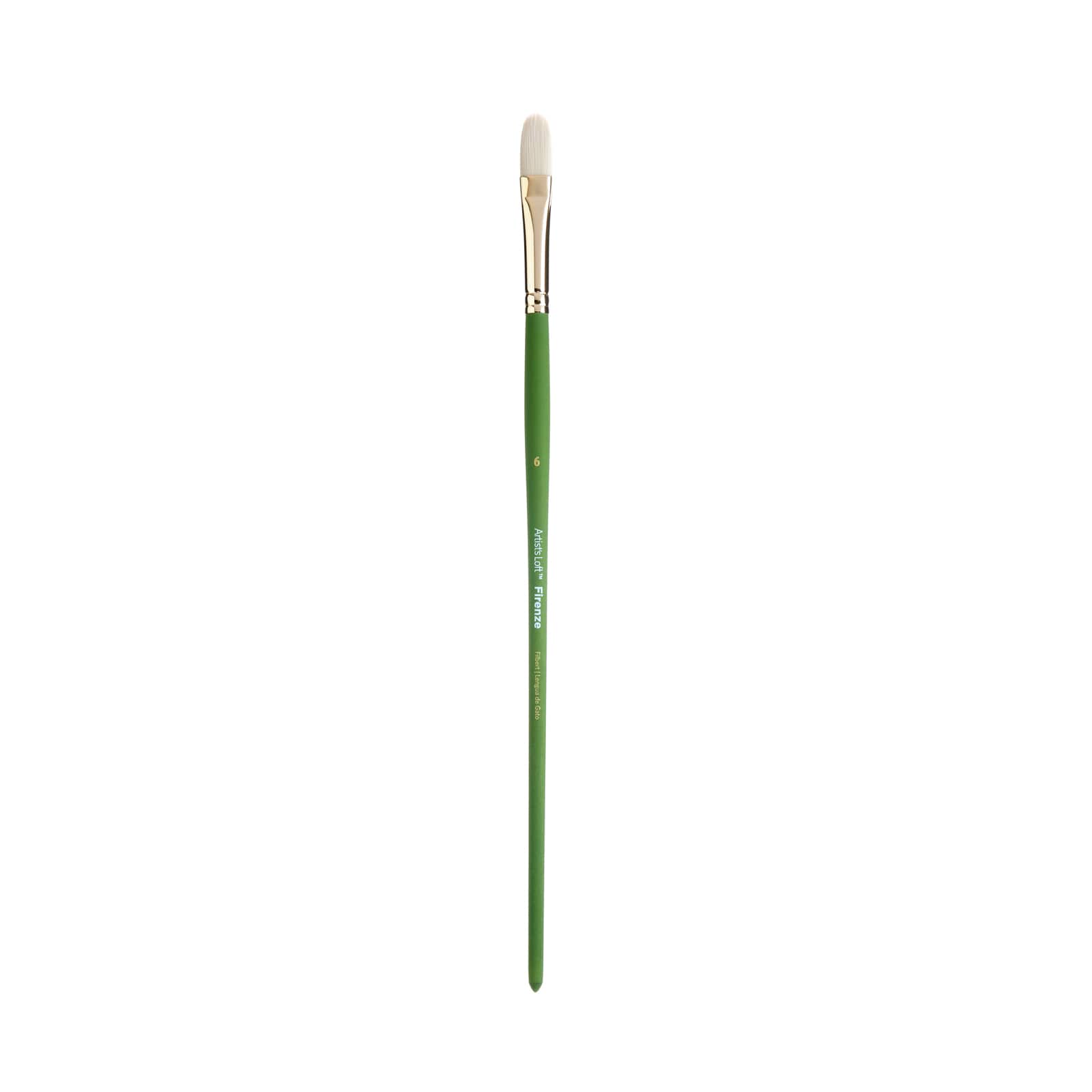 12 Pack: Firenze Long Handle Filbert Brush by Artist's Loft™