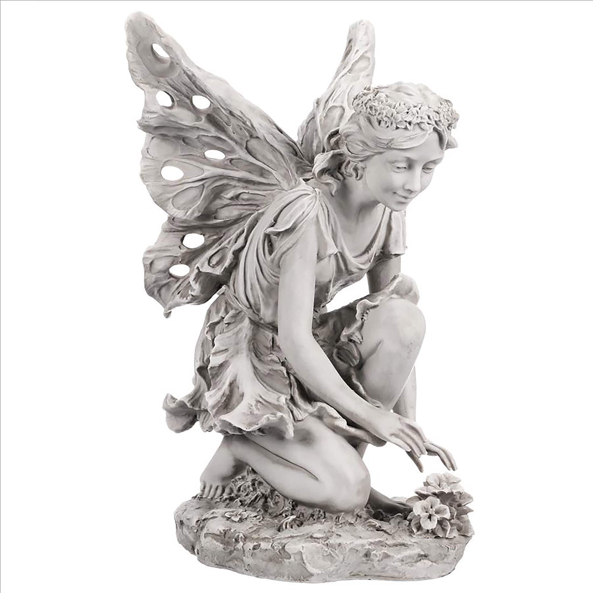 Design Toscano 17&#x22; Fiona the Flower Fairy Sculpture