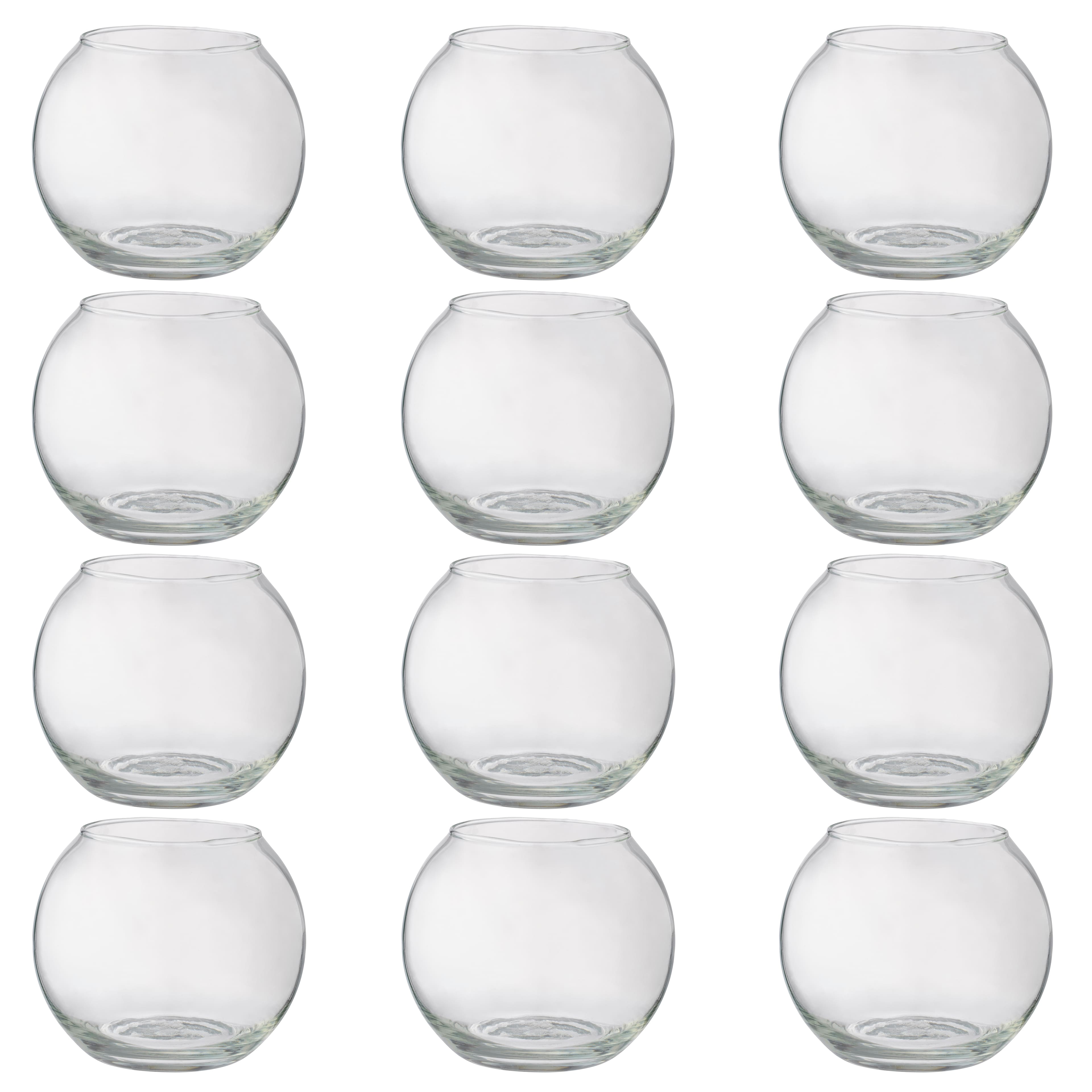 12 Pack: 3.5&#x22; Glass Rose Bowl by Ashland&#xAE;