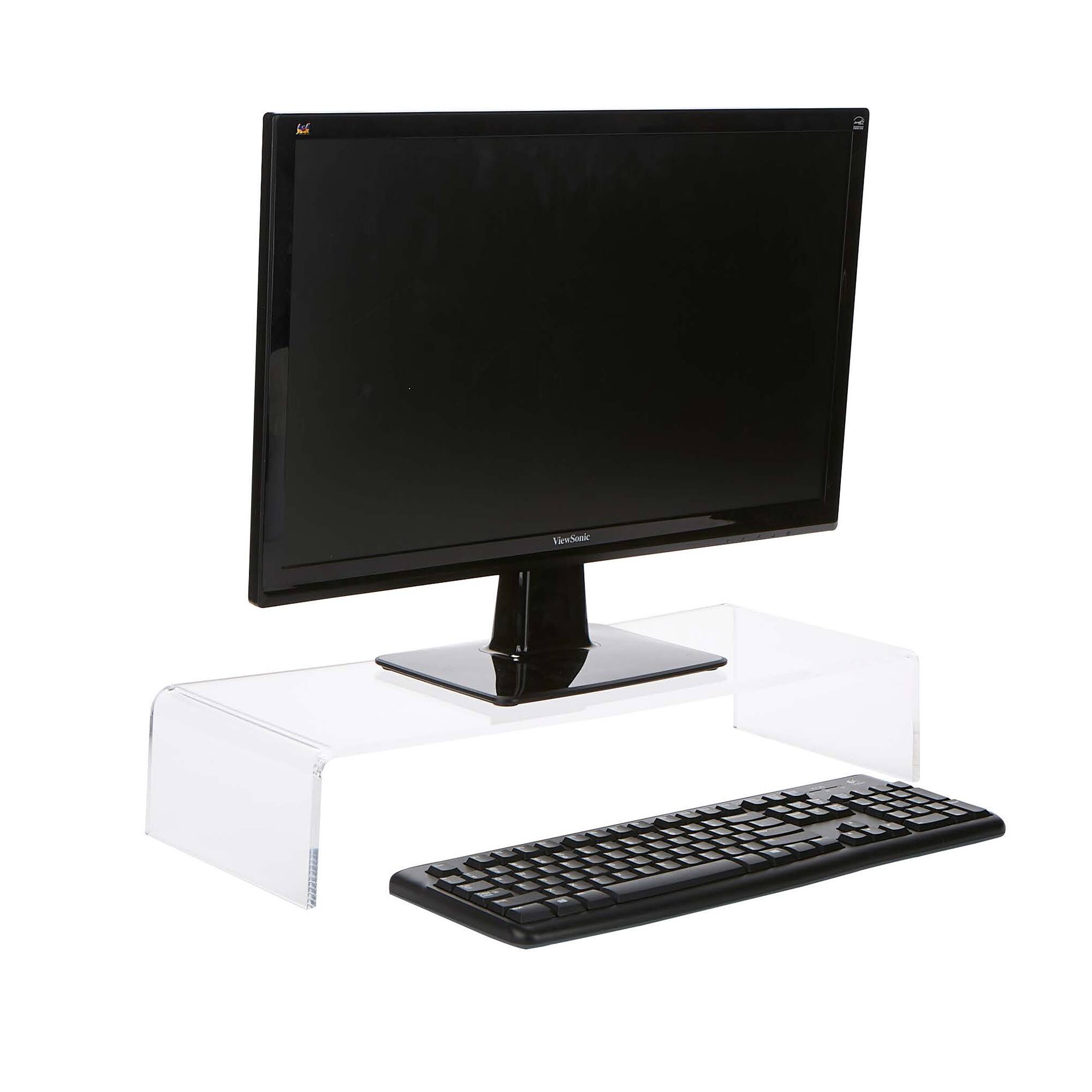 Mind Reader Clear Acrylic Monitor Stand