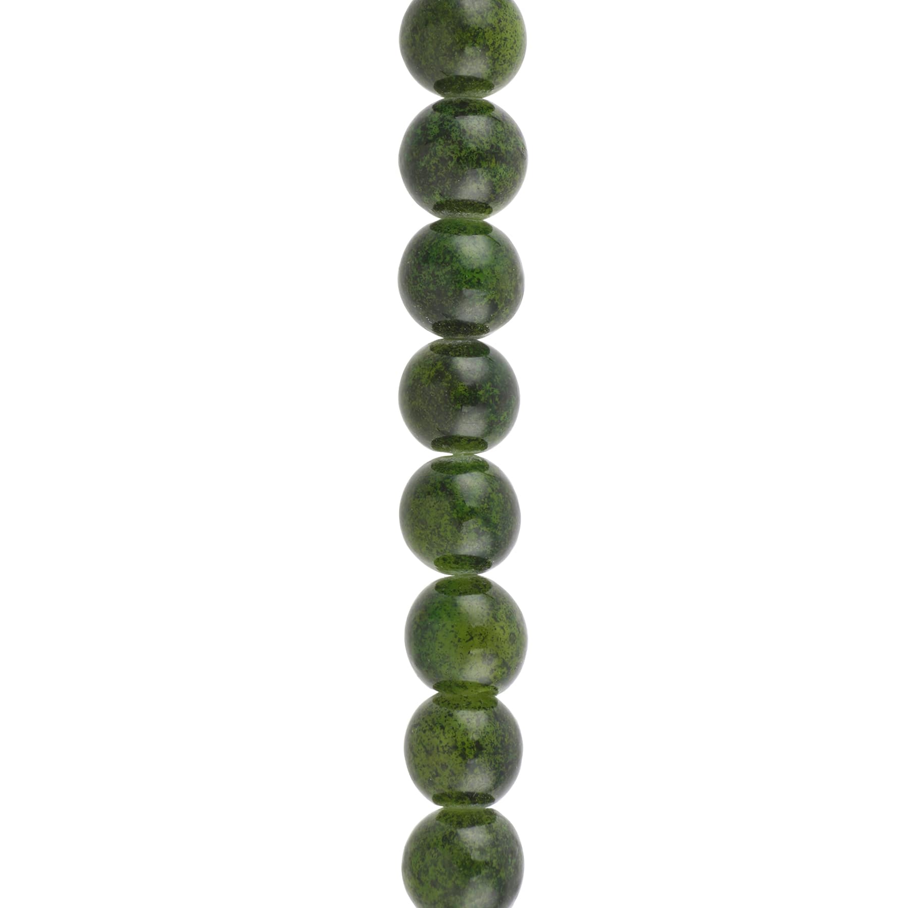 12 Pack: Green Quartz Round Beads, 8mm by Bead Landing™