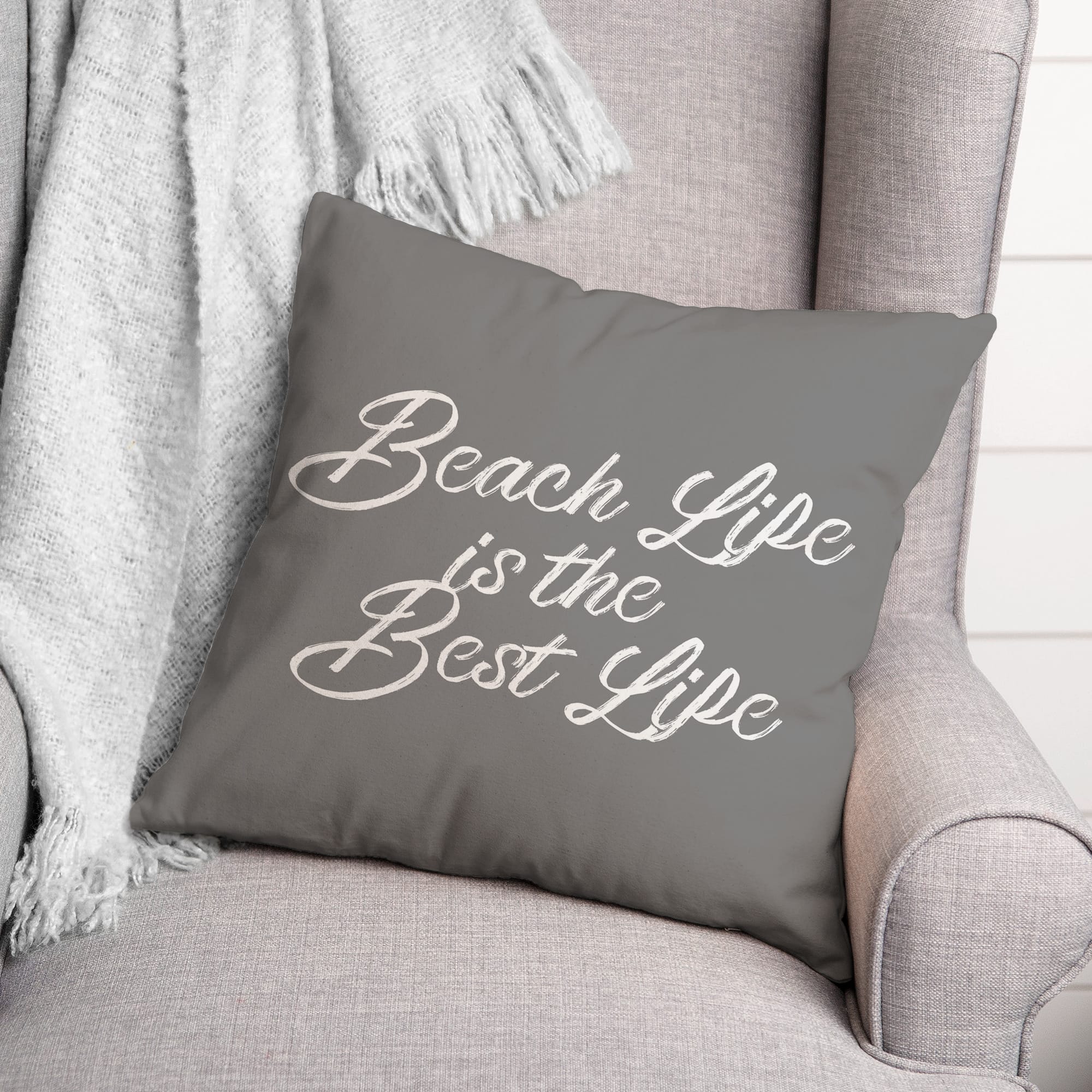 Beach Life Is the Best Life Throw Pillow