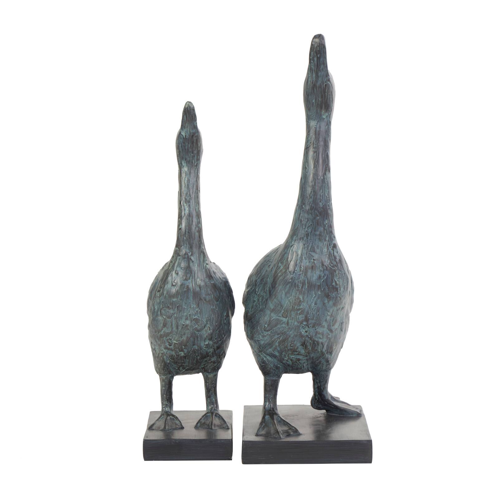 Blue Bird Sculpture Set