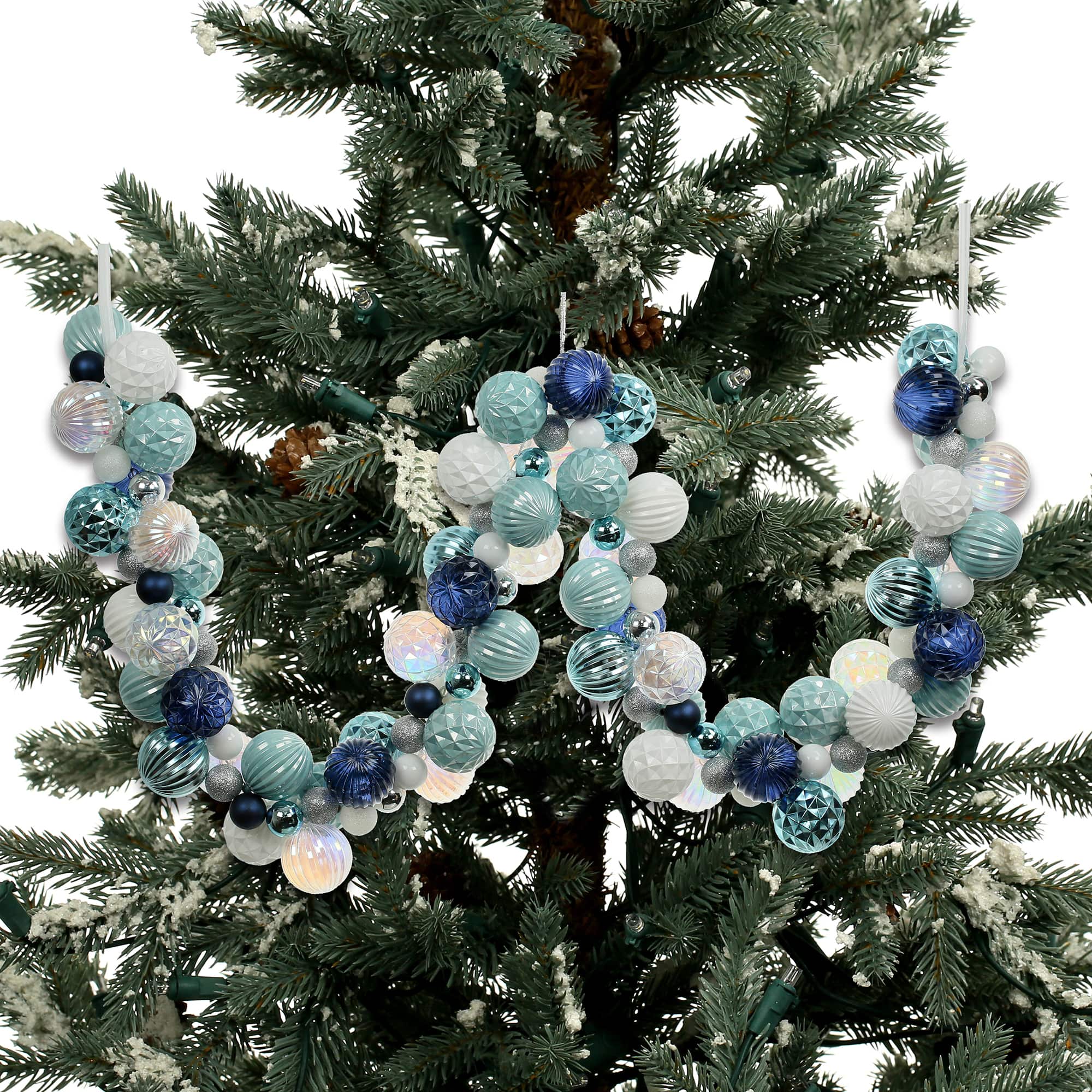 6ft. Blue &#x26; White Shatterproof Ball Garland by Ashland&#xAE;