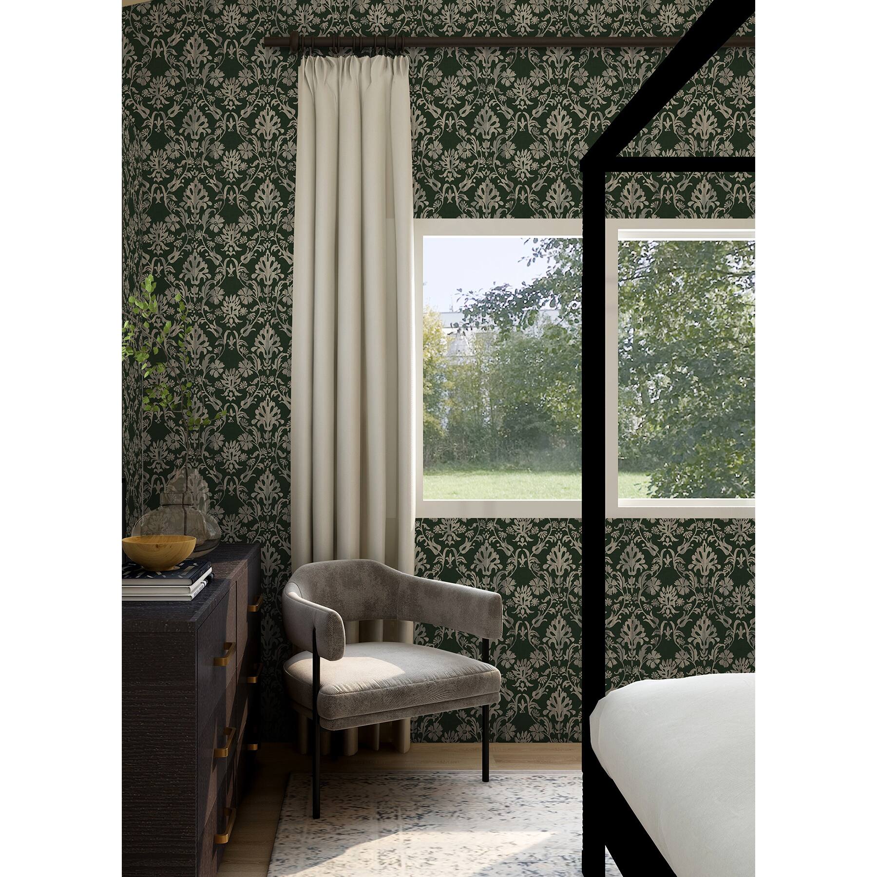 RoomMates Blooming Damask Peel & Stick Wallpaper