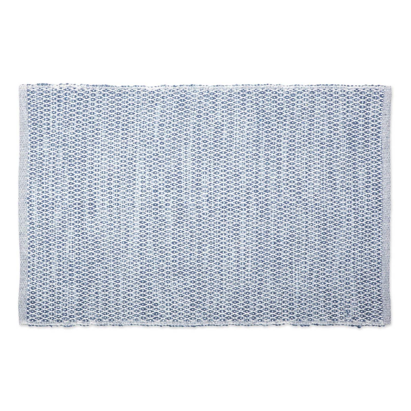 DII&#xAE; French Blue Diamond Recycled Yarn Rug, 2ft. x 3ft.