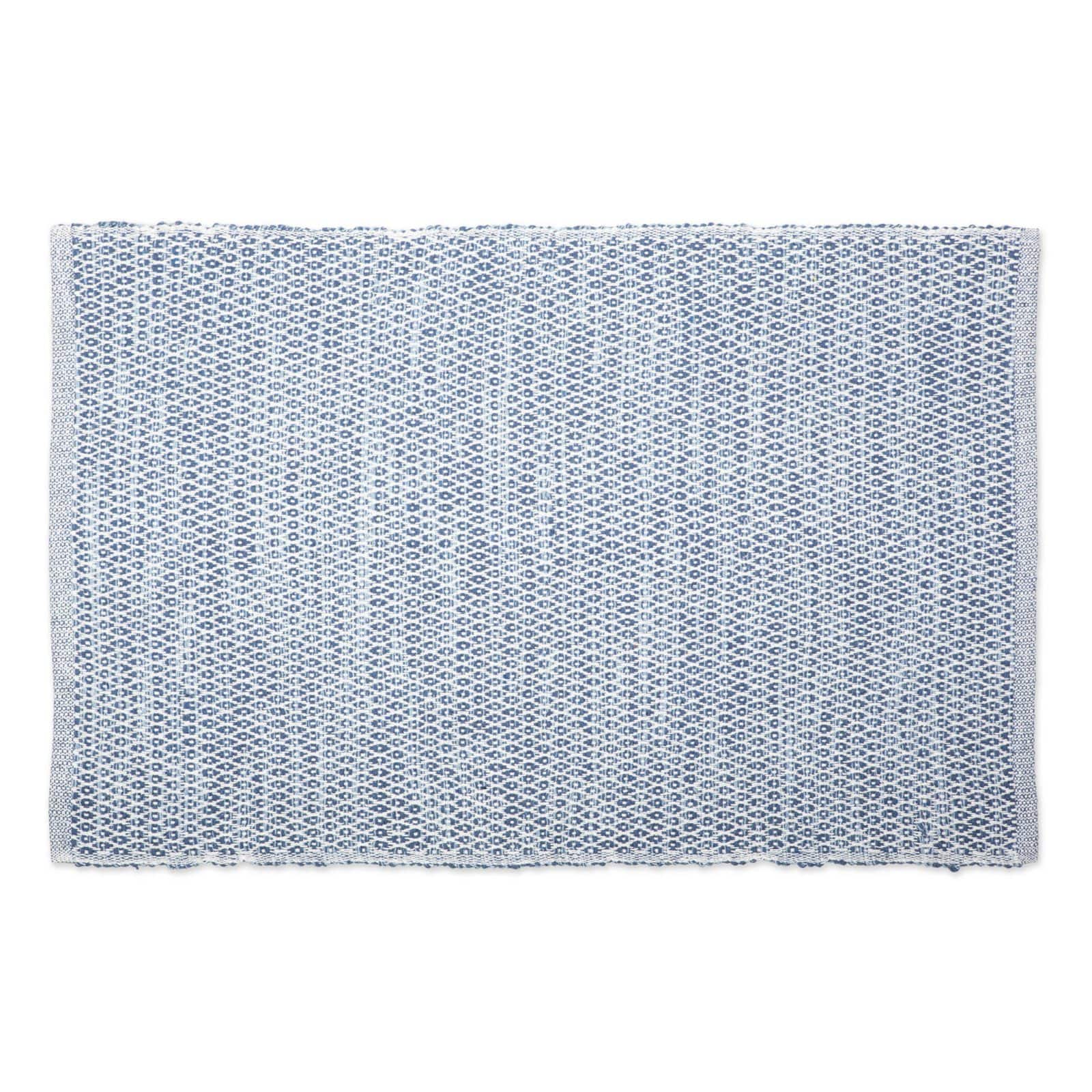 DII® French Blue Diamond Recycled Yarn Rug, 2ft. x 3ft.
