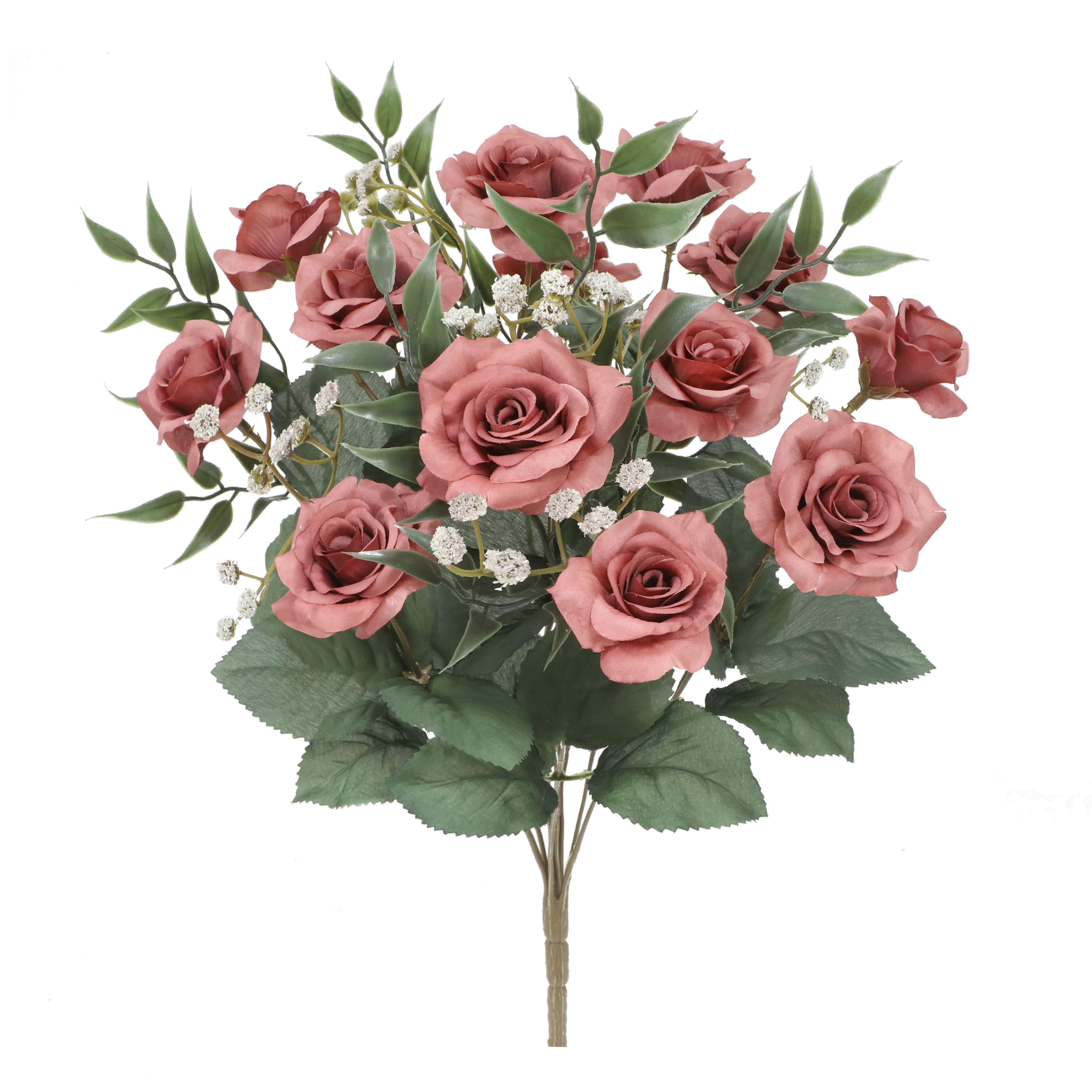 17&#x22; Mauve Rose Deluxe Bush by Ashland&#xAE;