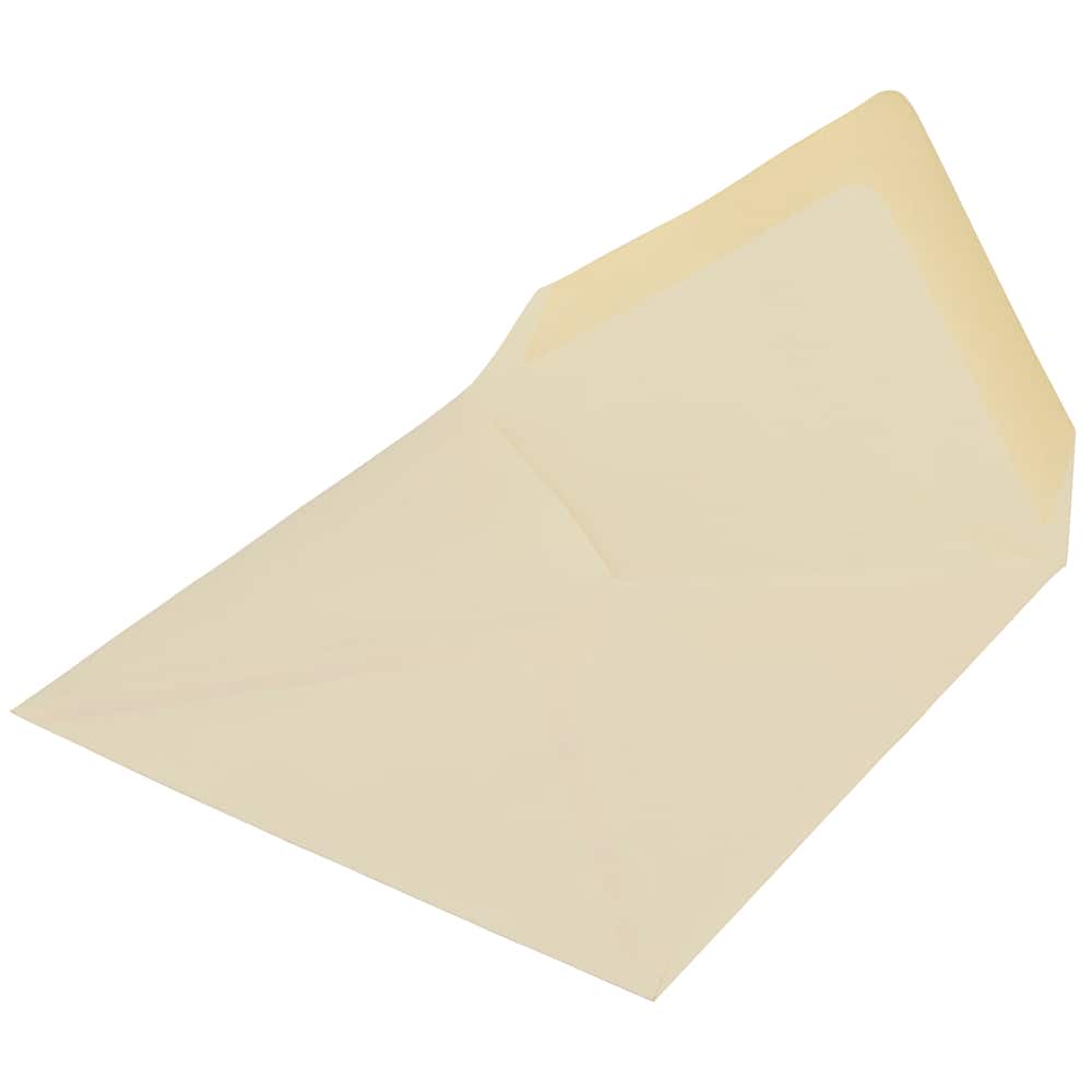 JAM Paper 5" x 5" Ivory Square Invitation Envelopes with Euro Flap