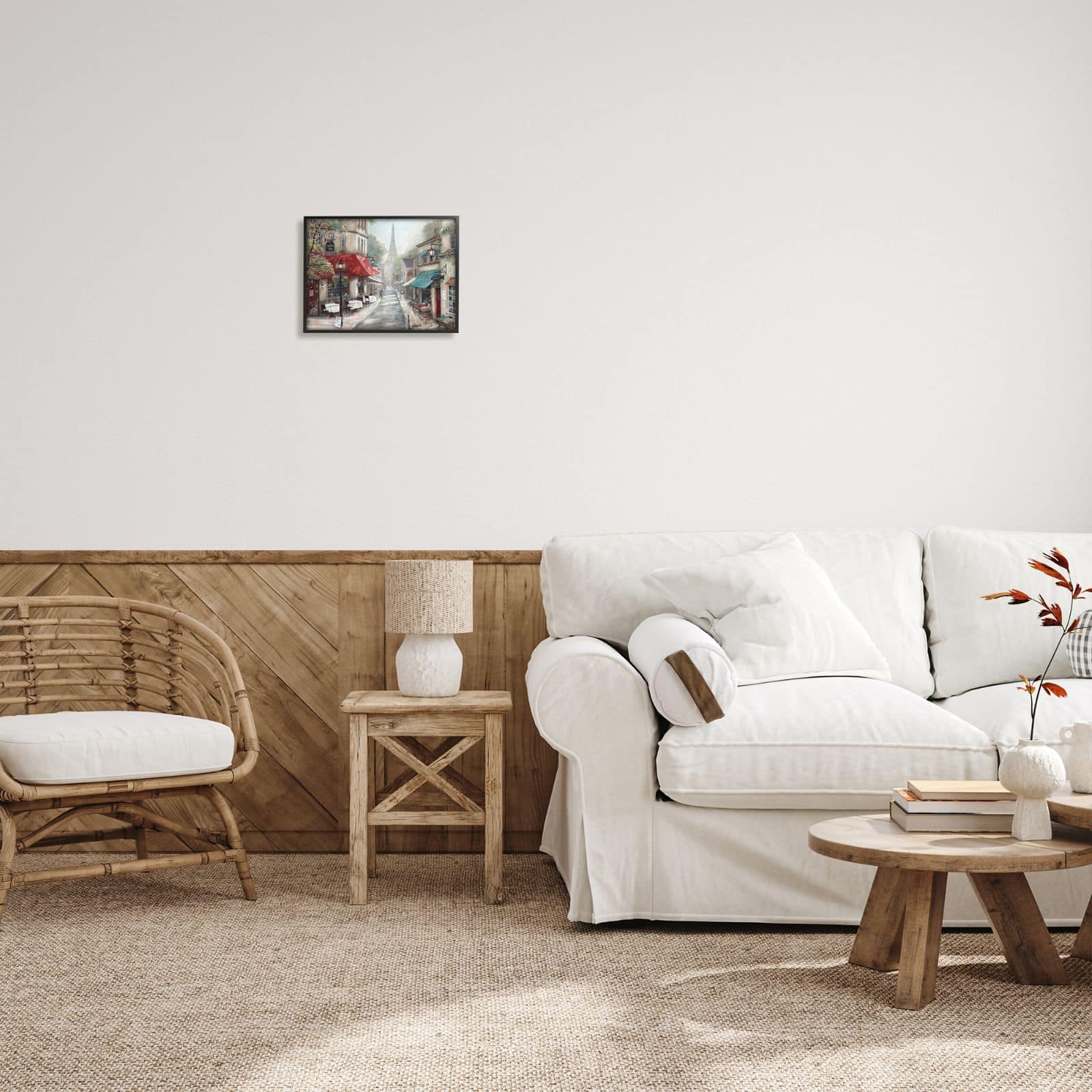 Stupell Industries Parisian City Streets Traditional Countryside Bistro Architecture Framed Wall Art