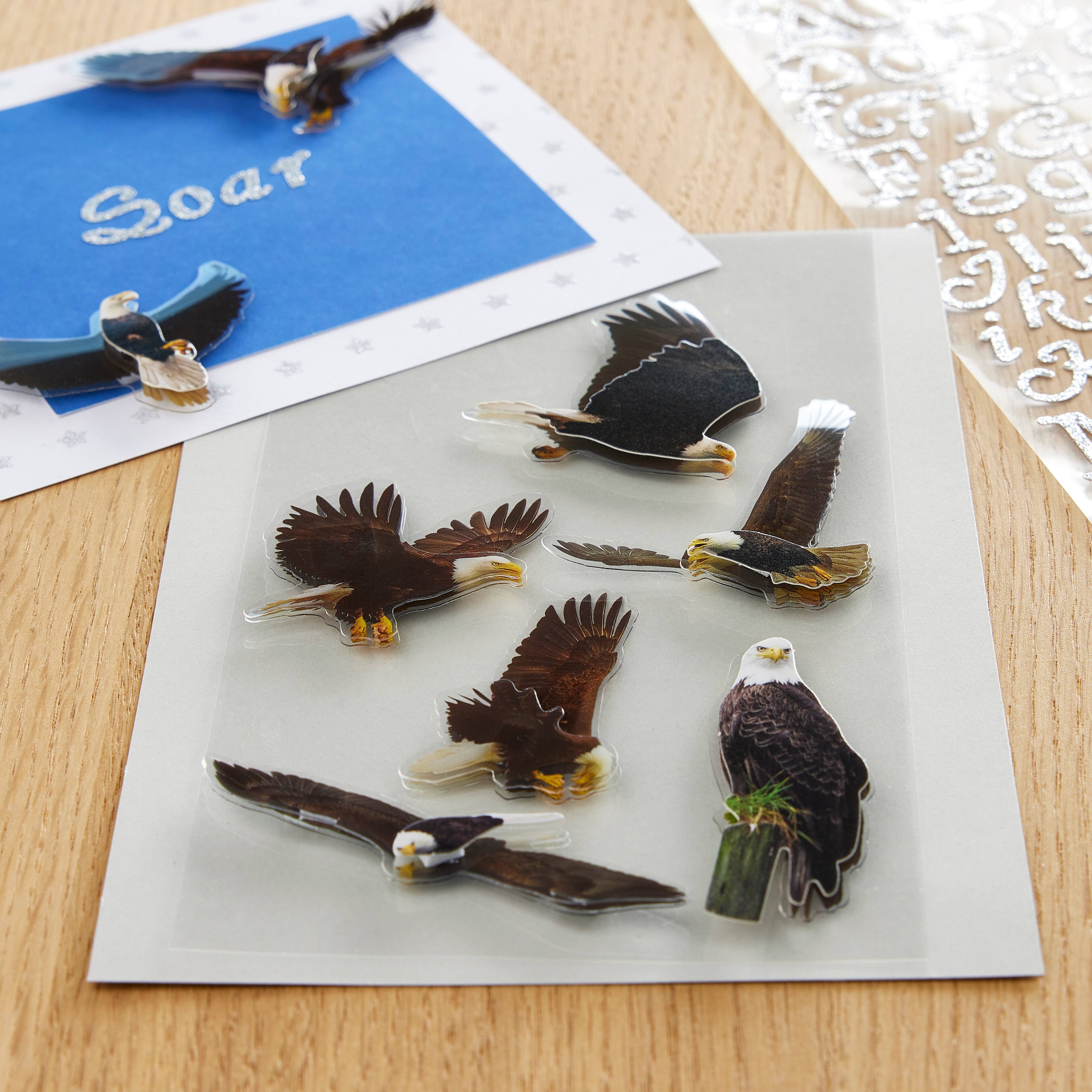 12 Pack: Eagle Stickers by Recollections&#x2122;