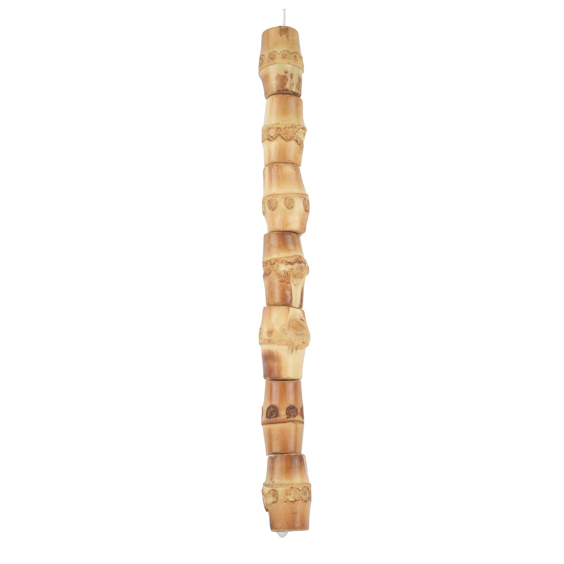 12 Packs: 7 ct. (84 total) Natural Bamboo Node Tube Beads by Bead Landing™