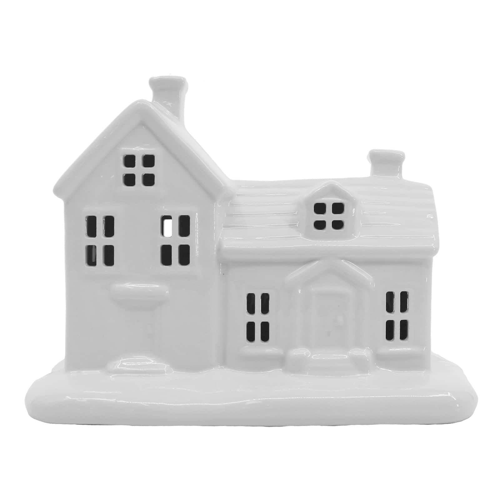 7.7&#x22; Pre-Lit Ceramic House Decoration by Ashland&#xAE;