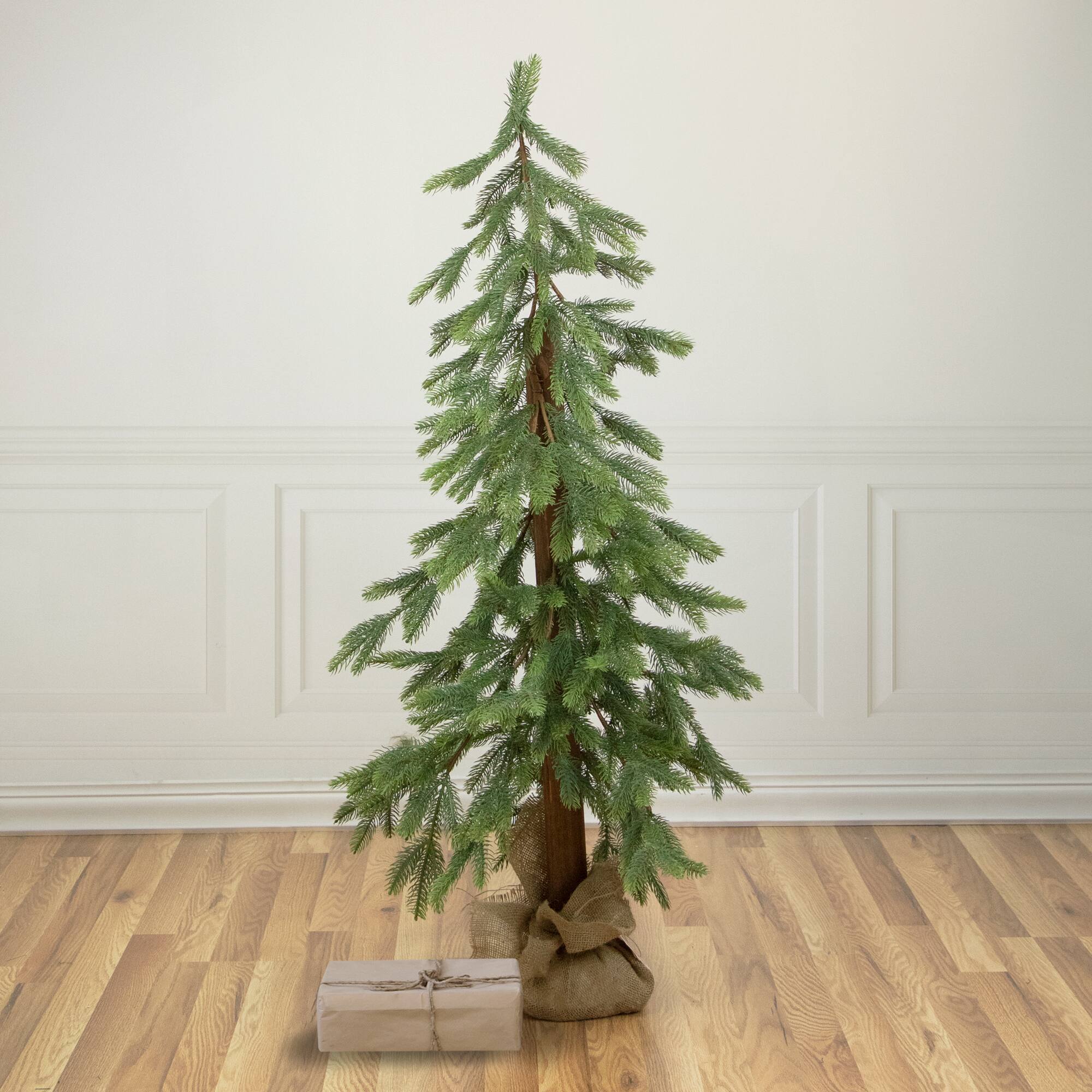 4ft. Unlit Pine Artificial Christmas Tree with Jute Base