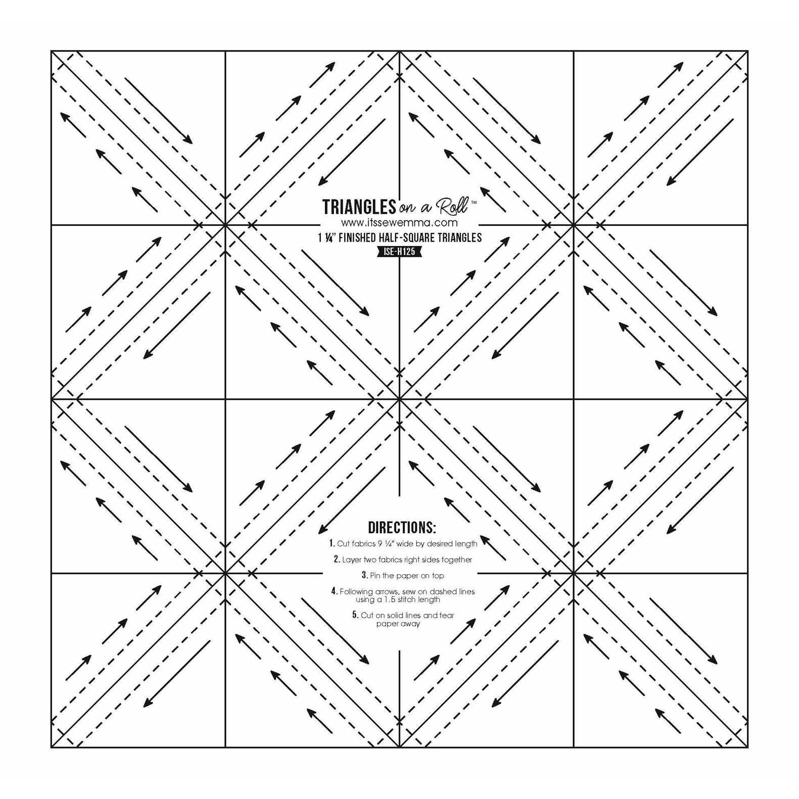 It's Sew Emma® Triangles on a Roll™ Finished HalfSquare Triangles Michaels