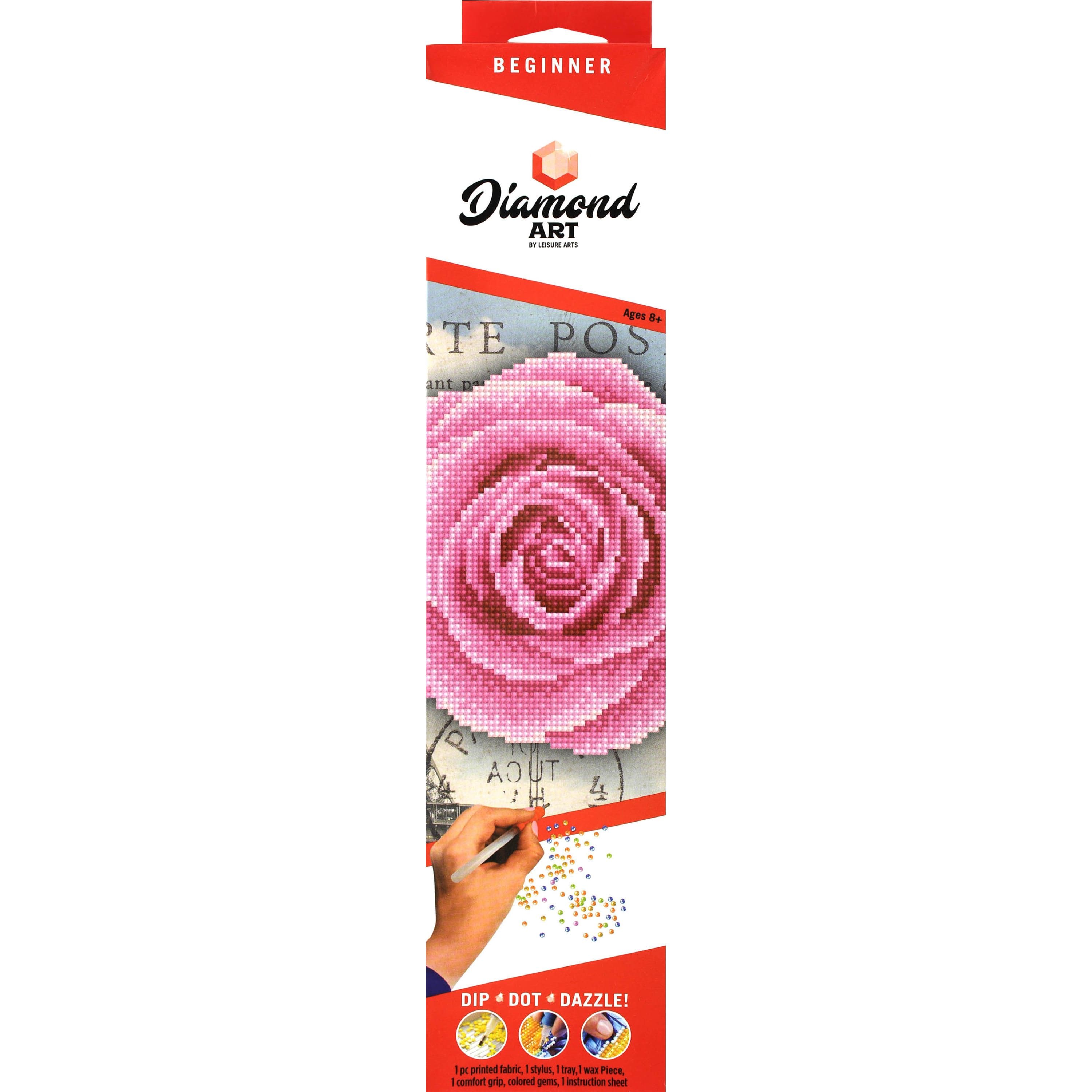 Pink Rose Diamond Painting Kits - Roses on Turquoise– Craft-Ease