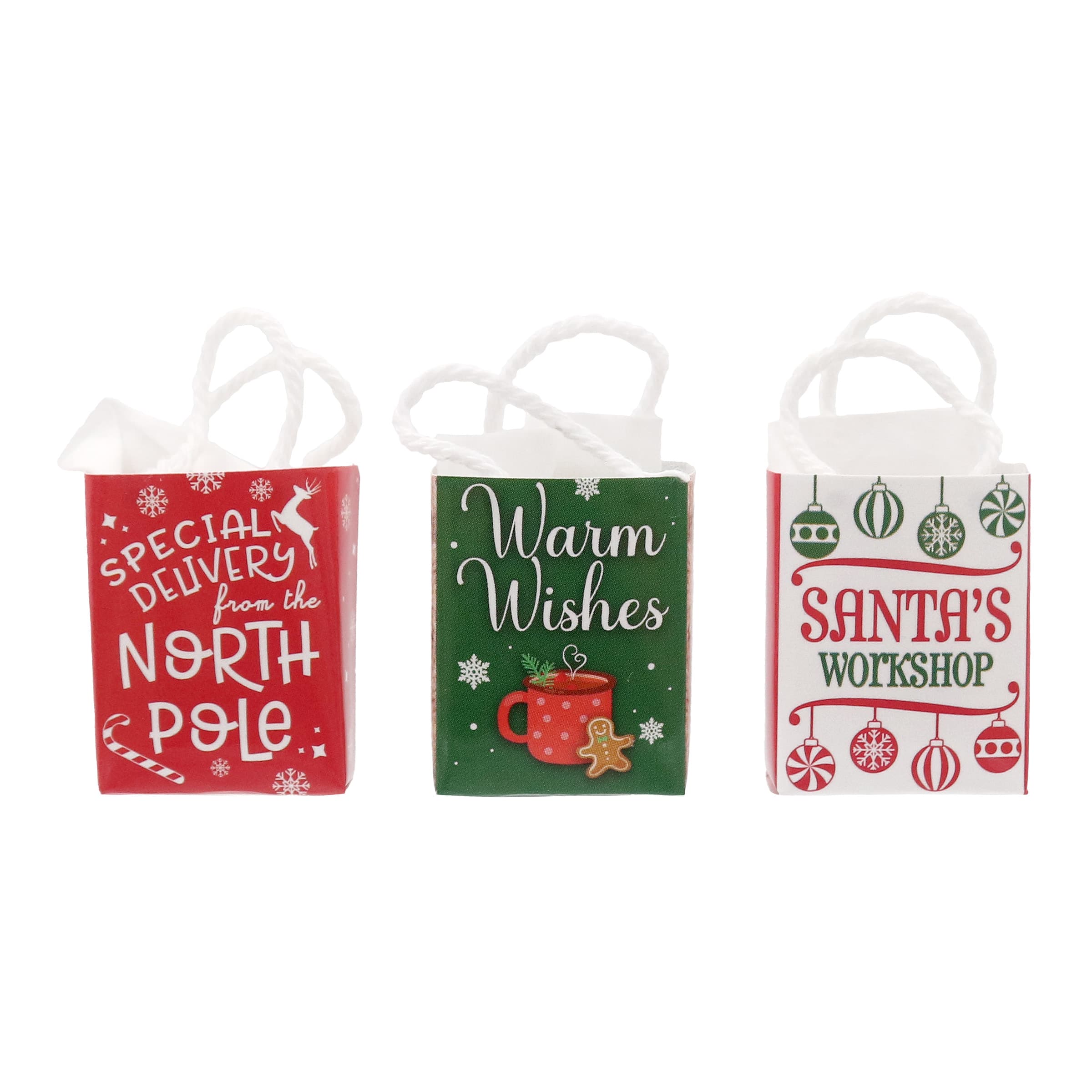 Mini Classic Holiday Gift Bag Decorations by Ashland&#xAE;