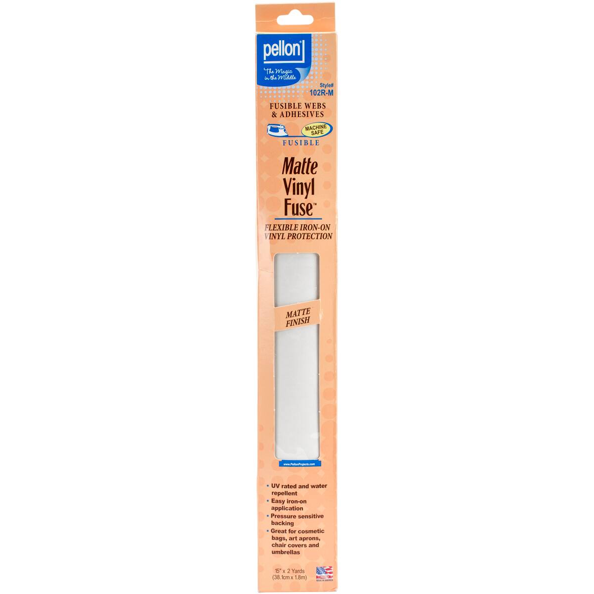 Pellon® Vinyl Fuse™ Clear Matte Flexible Vinyl Stabilizer, 15'' x 2yd.