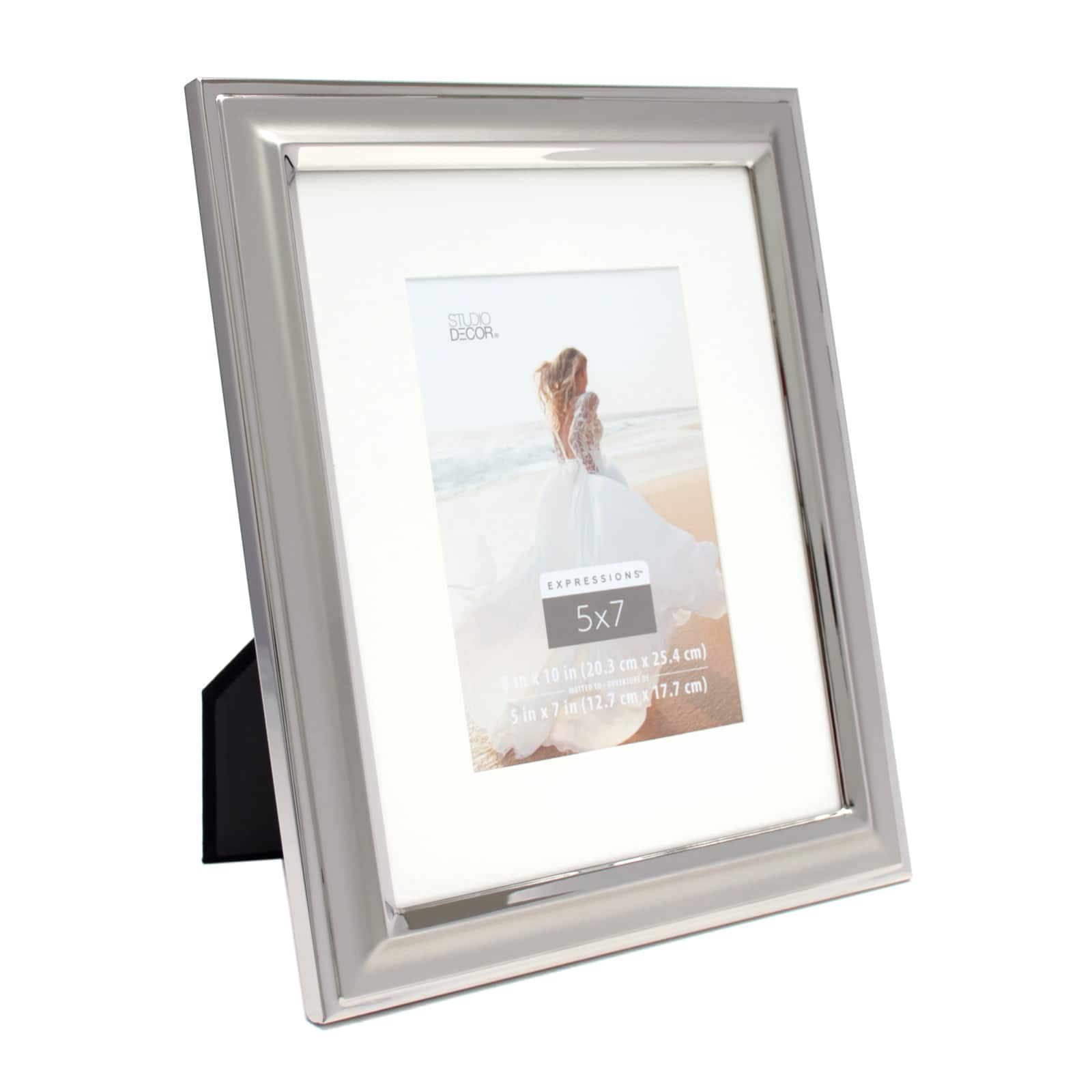 Silver Two Tone Expressions&#x2122; Frame with Mat by Studio D&#xE9;cor