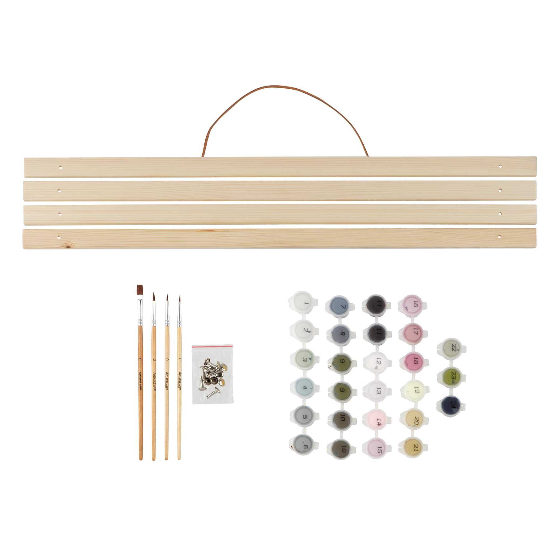 20" x 16" Swan Paint-by-Number Kit with Wood Display Hanger by Artist's Loft®