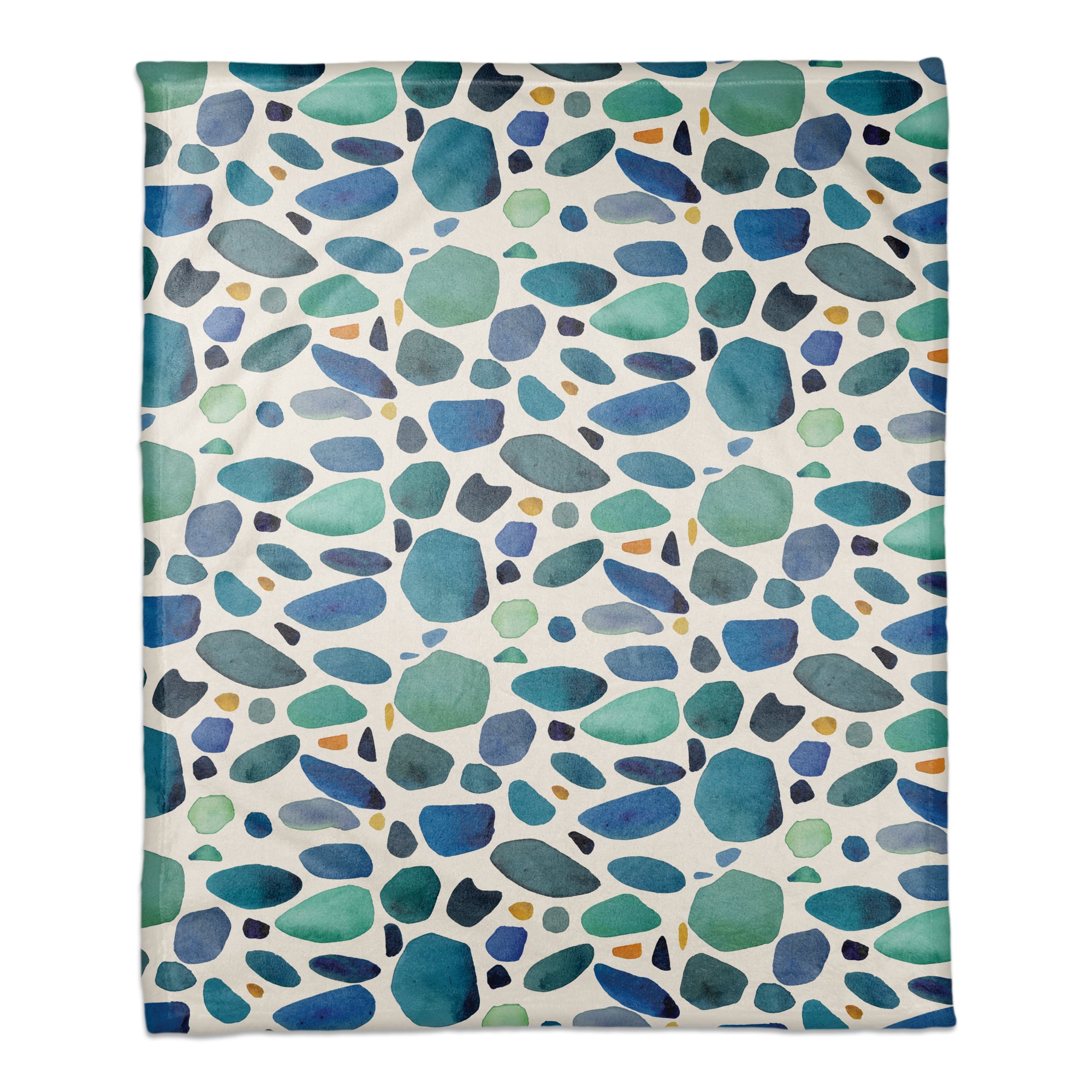 Sea Glass Coral Fleece Blanket