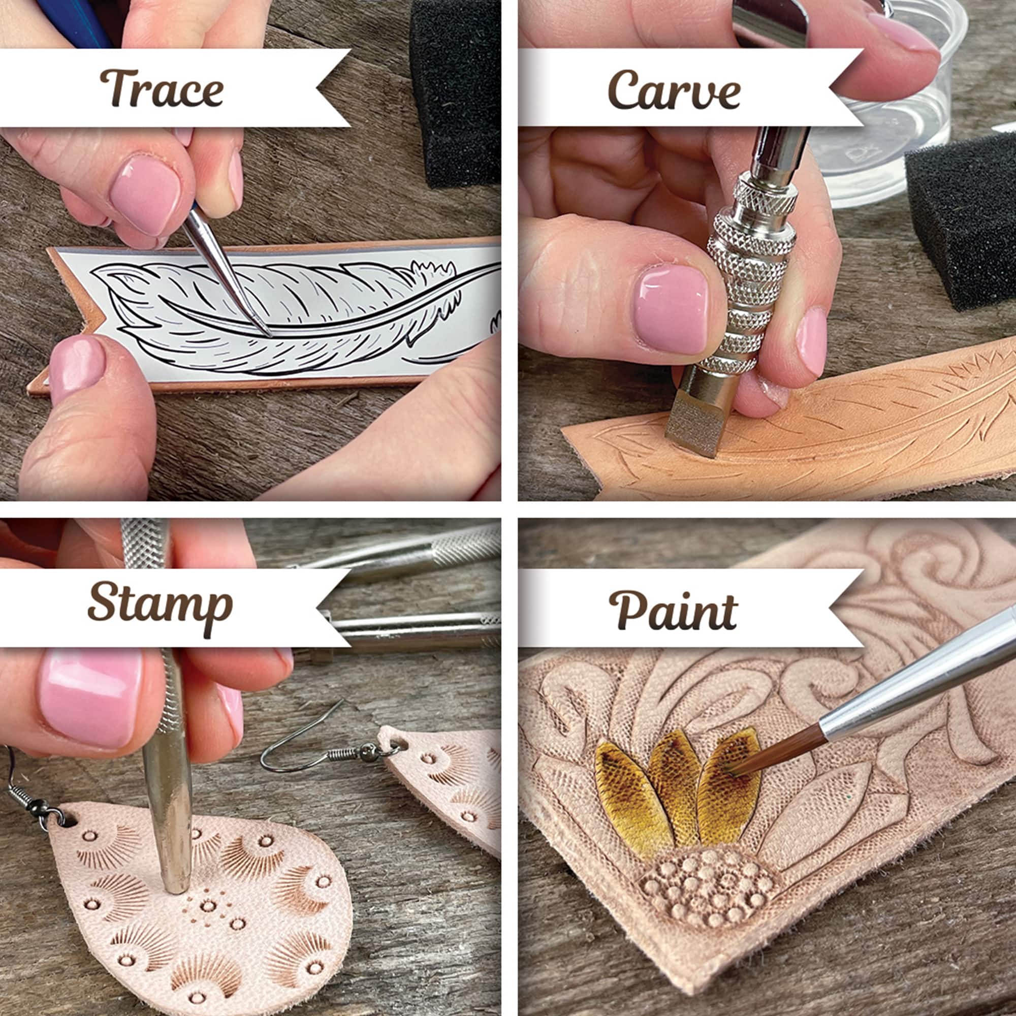 ArtSkills&#xAE; 8 Project Leather Working Kit for Beginners