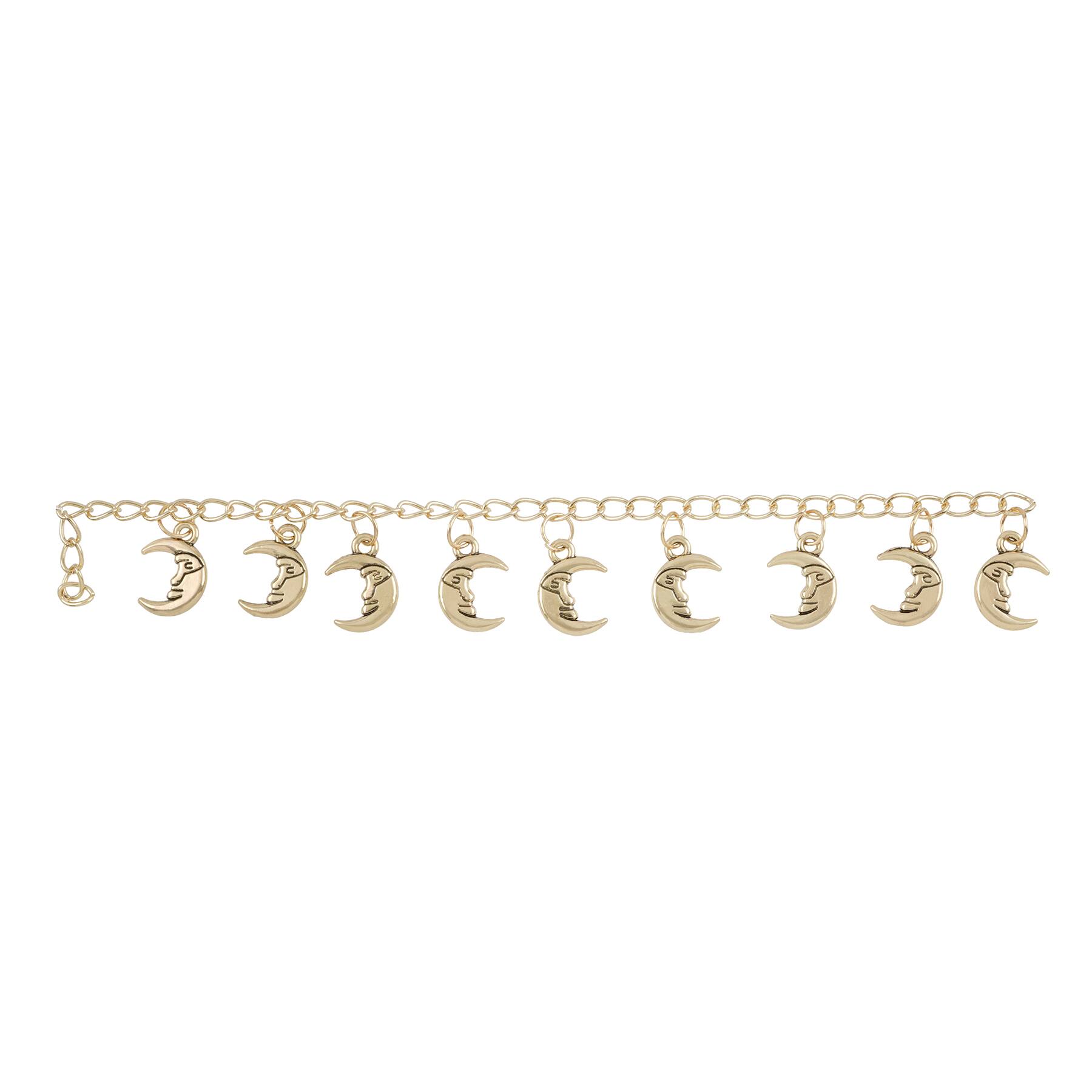 Gold Metal Moon Charms, 16mm by Bead Landing&#x2122;