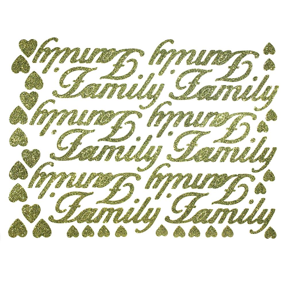 JAM Paper Family Gold Standard Script Stickers