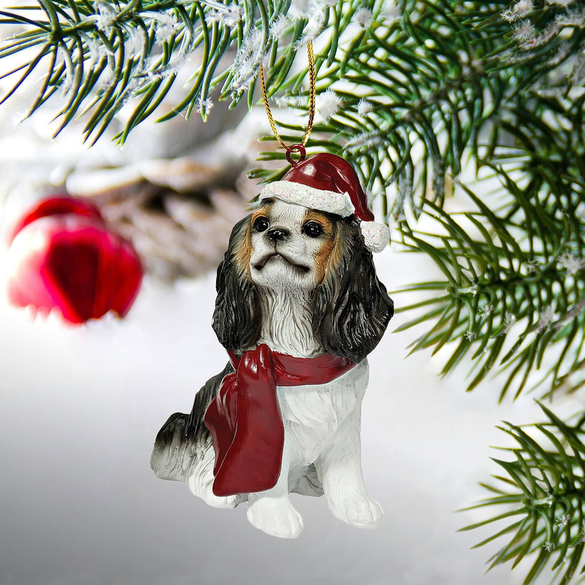 Design Toscano 3.5&#x22; Cavalier King Charles Spaniel Ornament Sculpture