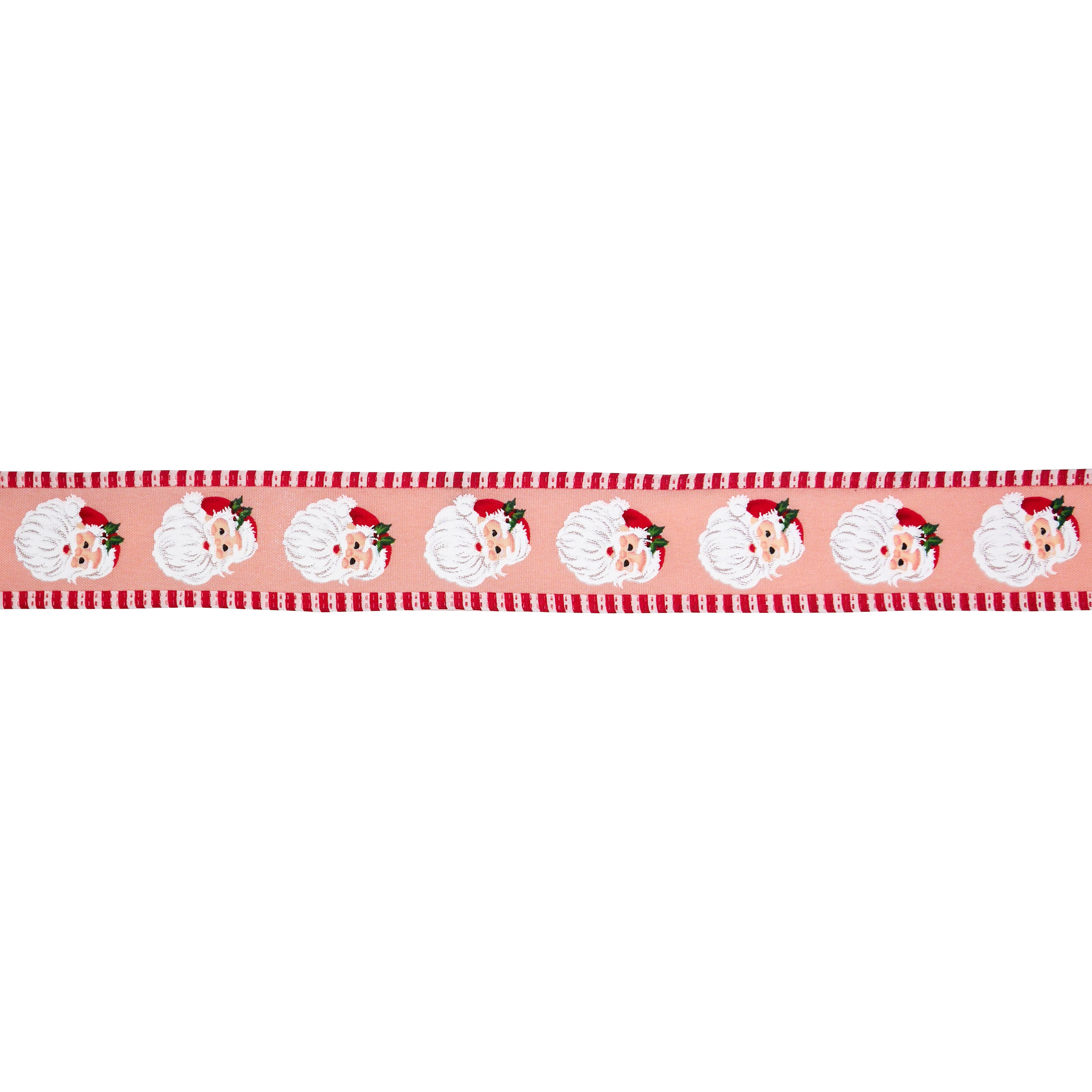 1.5&#x22; x 30ft. Holly Jolly Santa Wired Taffeta Ribbon by Celebrate It&#xAE;