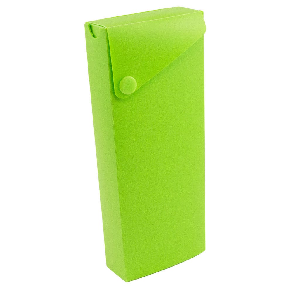 JAM Paper Sliding Pencil Case with Button Snap, 6ct.