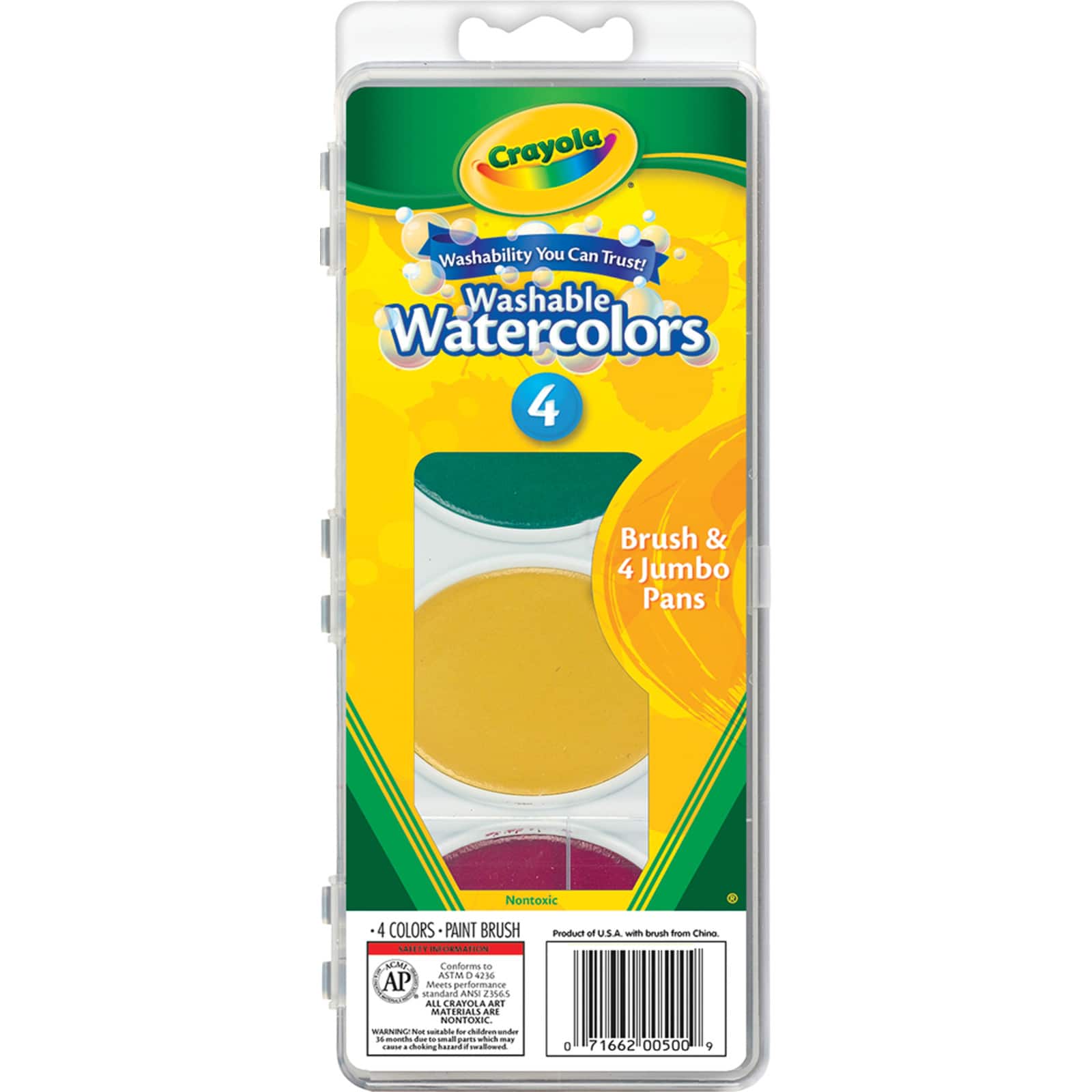 Crayola® Washable™ 4 Color Watercolor Set