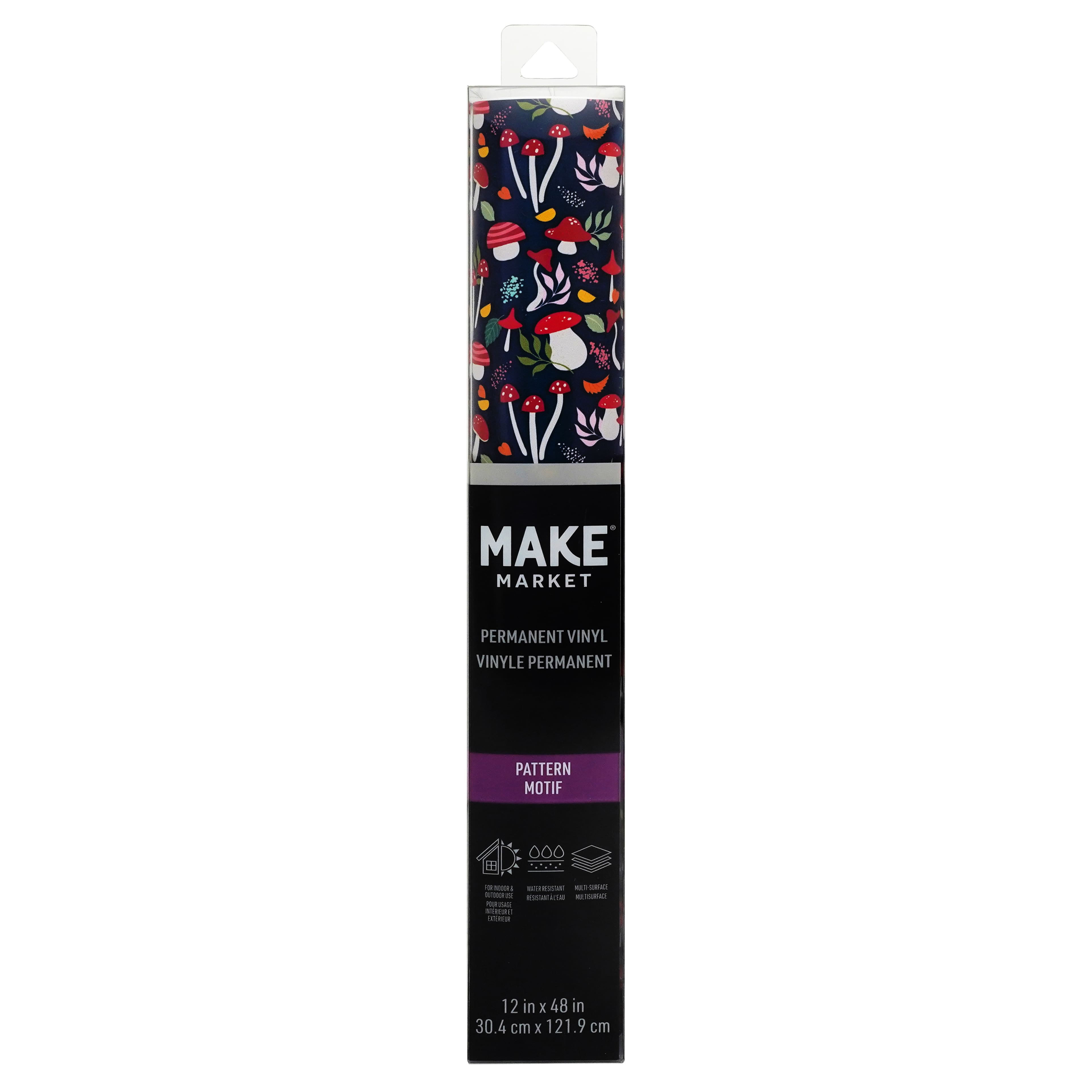 Mushroom Pattern Permanent Vinyl by Make Market&#xAE;