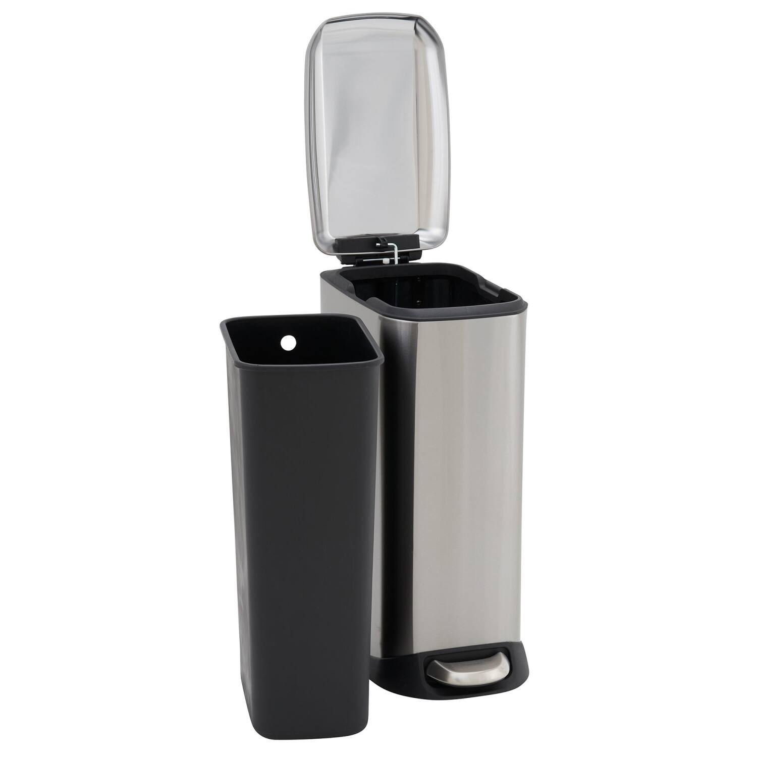 Household Essentials 5 gal. Slim Stainless Steel Trash Can