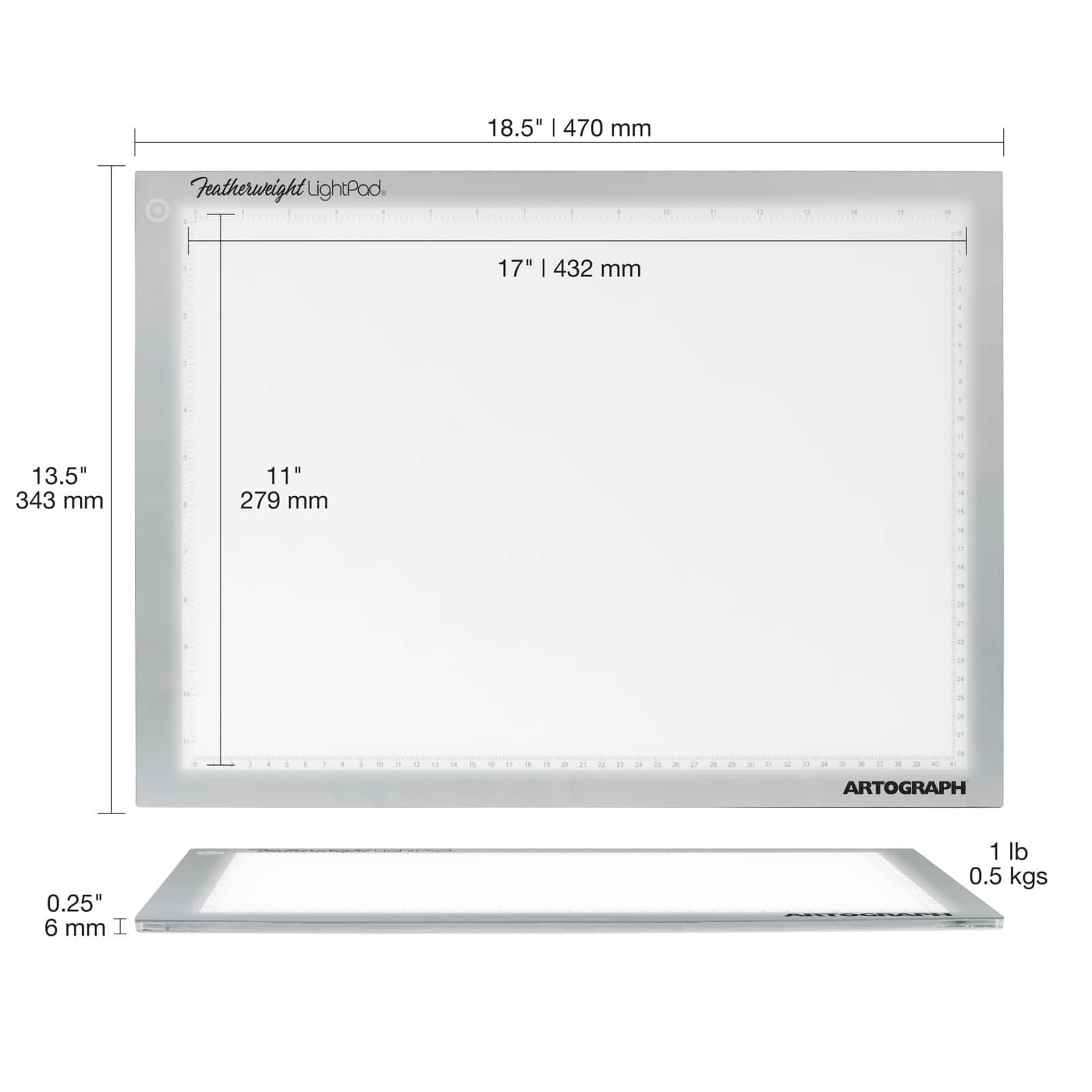 Artograph Featherweight LightPad, 12" x 17"