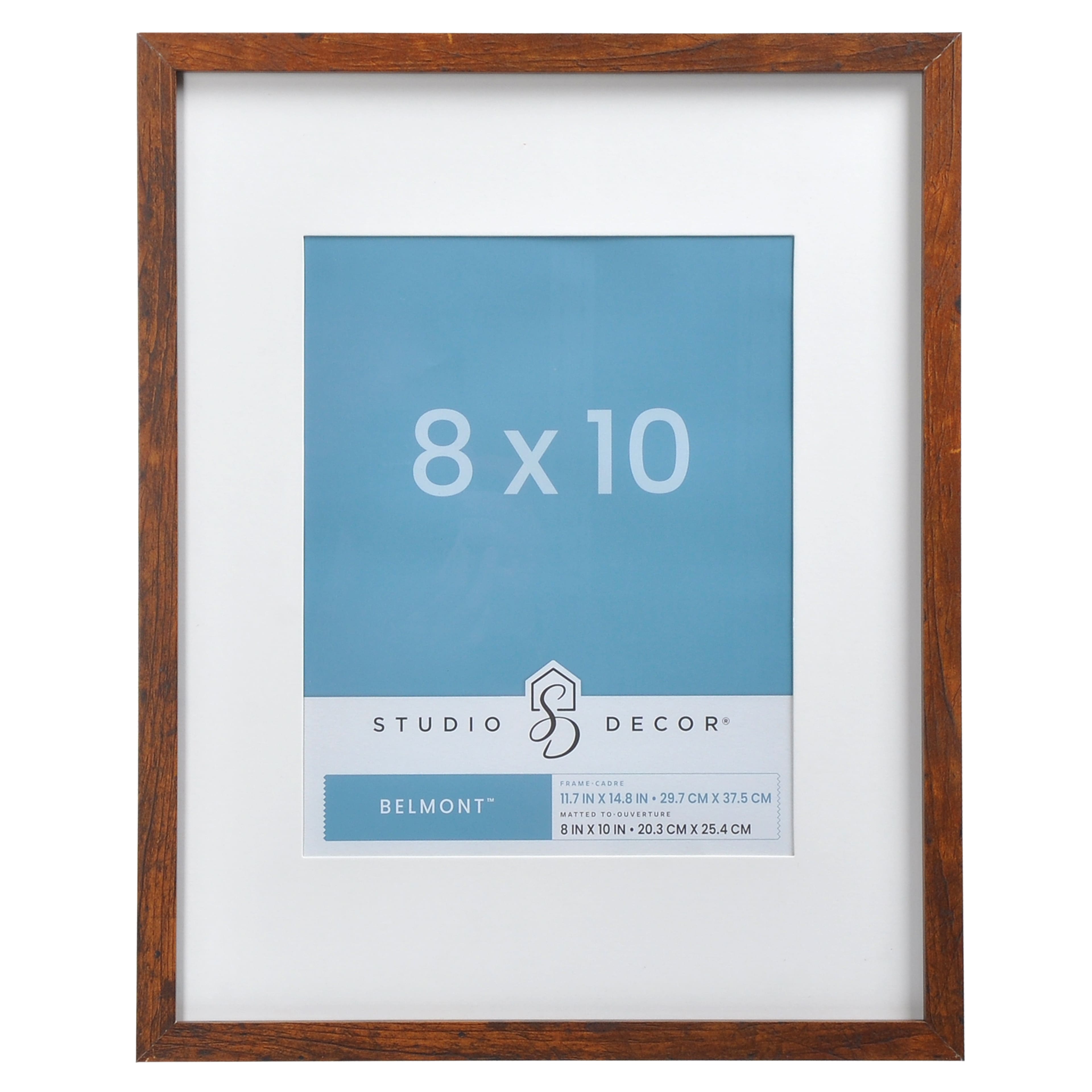 8 Pack: Narrow Belmont Frame with Mat by Studio Décor®