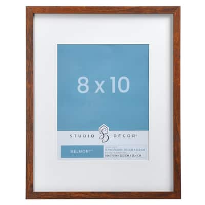 Buy in Bulk - 8 Pack: Narrow Belmont Frame with Mat by Studio Décor ...