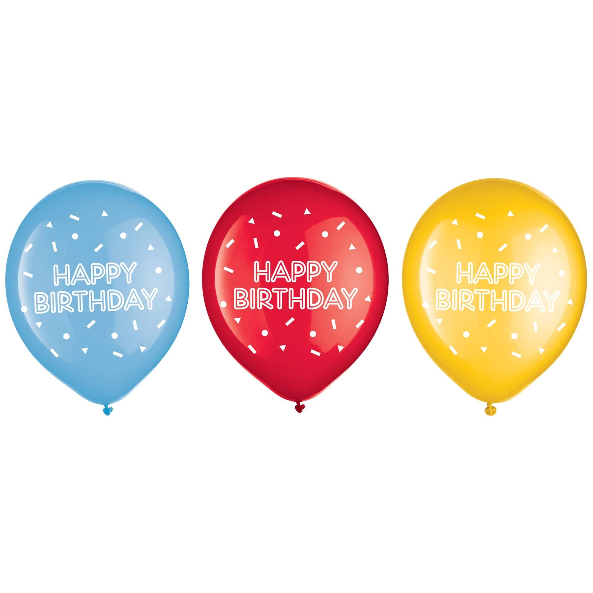 Happy Birthday Latex Balloons, 12ct.