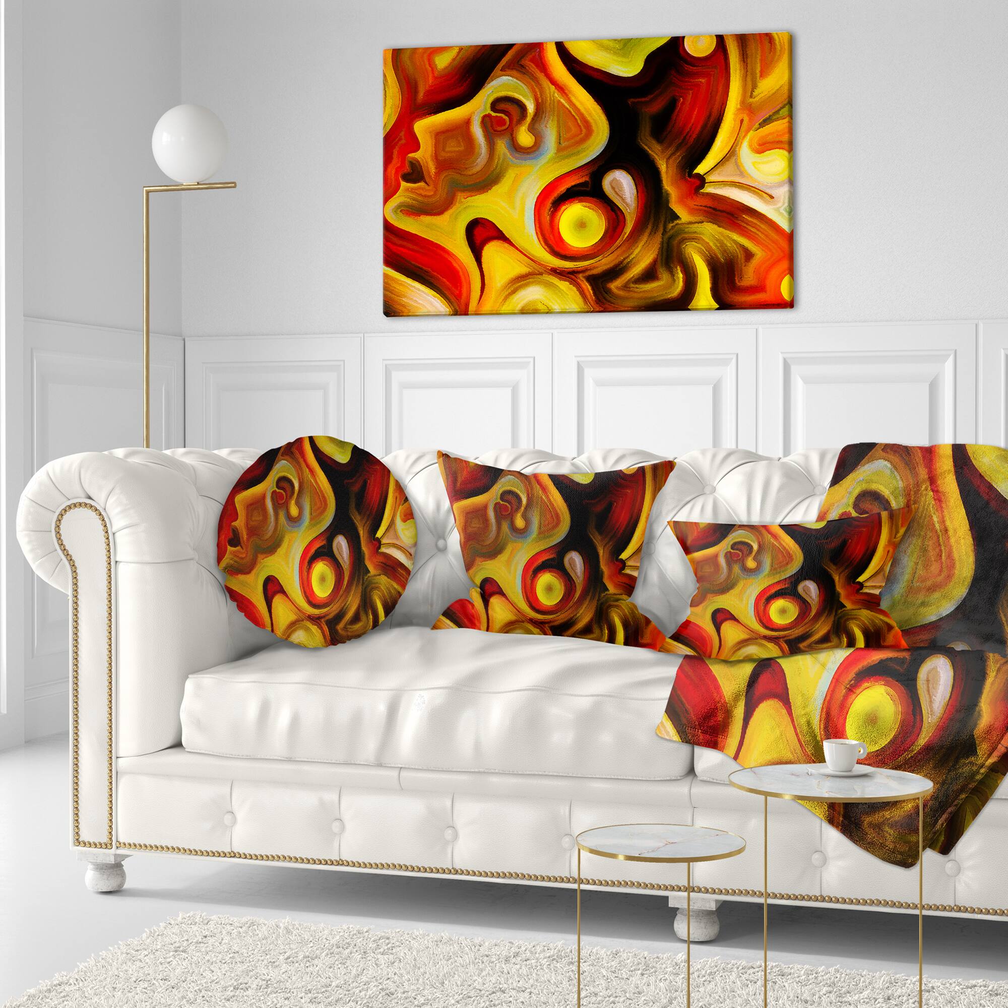 Designart - Butterfly s Emotions - Abstract Canvas Art Print