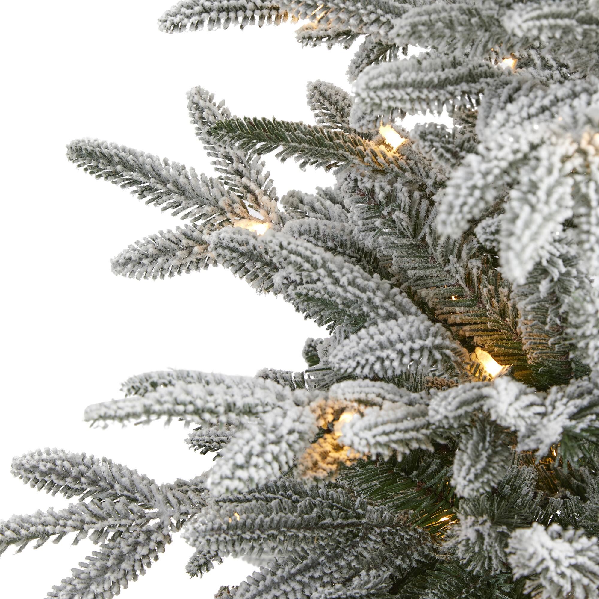 4.5ft. Pre-Lit Manchester Spruce Artificial Christmas Tree, Clear LED Lights