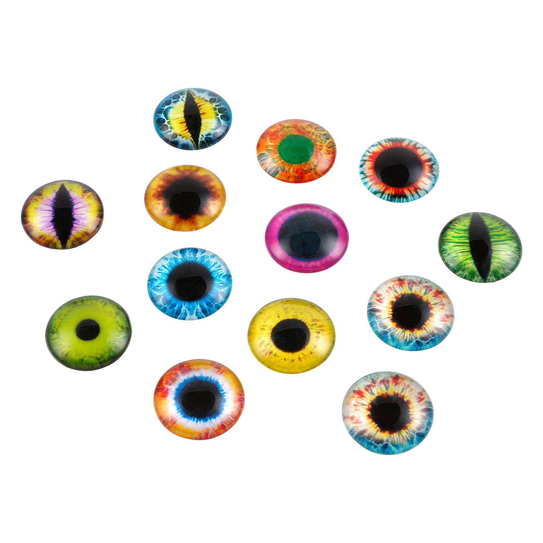 12 Packs: 12 ct. (144 total) Found Objects Mixed Large Eye Cabochons by Bead Landing™