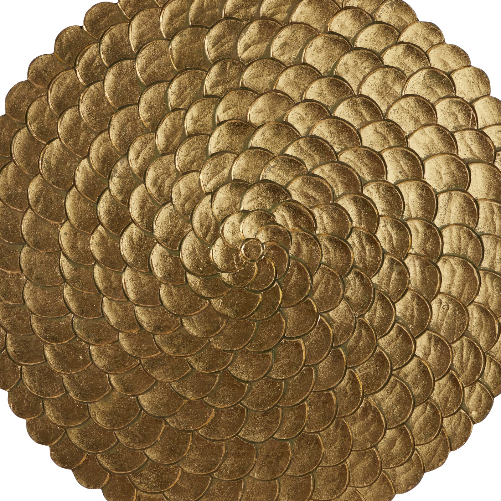 Gold Wood Carved Radial Plate Wall Decor 47" x 2" x 47"