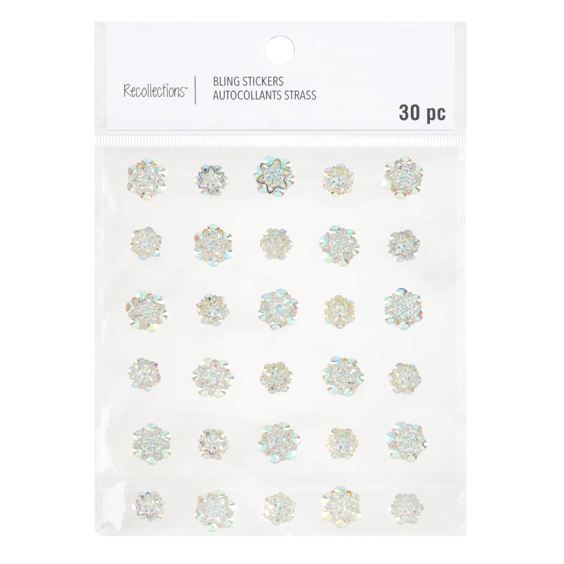 Clear Iridescent Floret Bling Stickers By Recollections&#x2122;