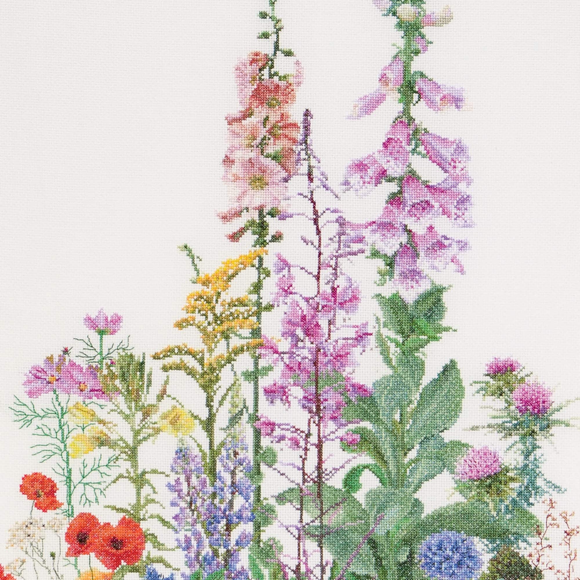 Thea Gouverneur Wild Flowers Cross Stitch Kit